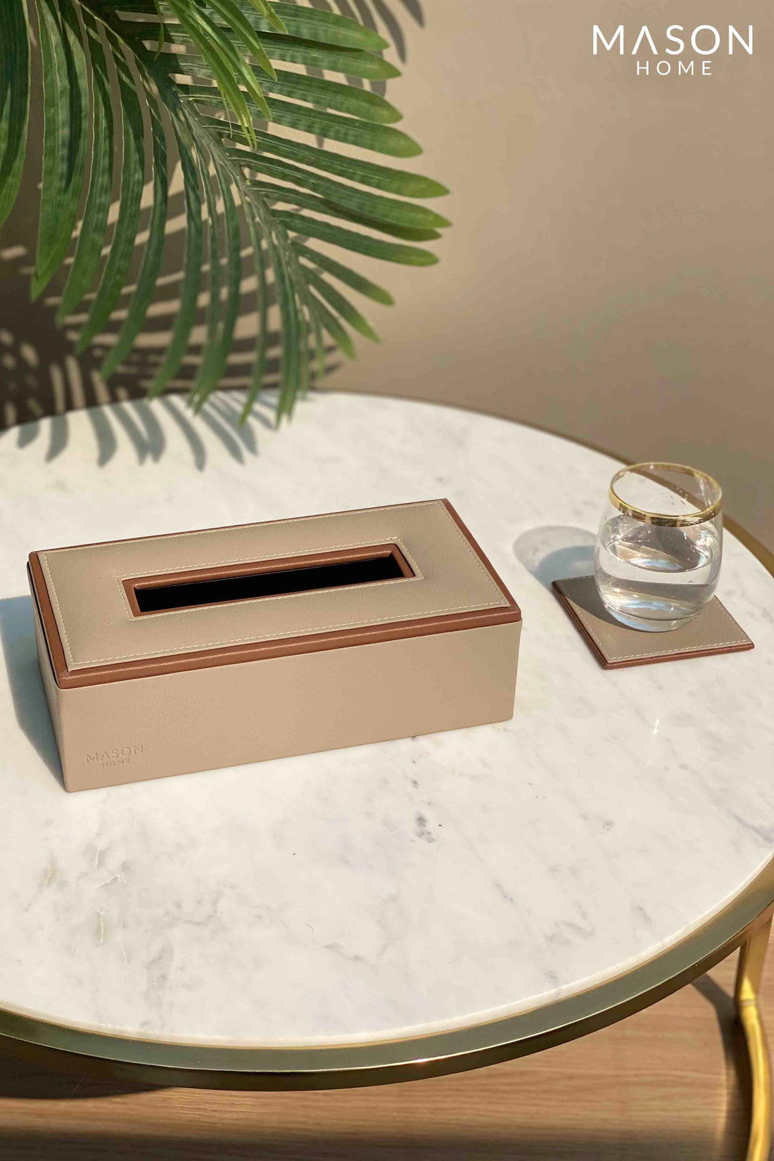 Naples Taupe Tissue Box