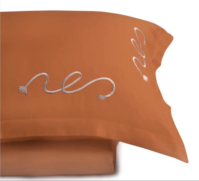 Twisted Rope - Copper Gold Bedsheet Set