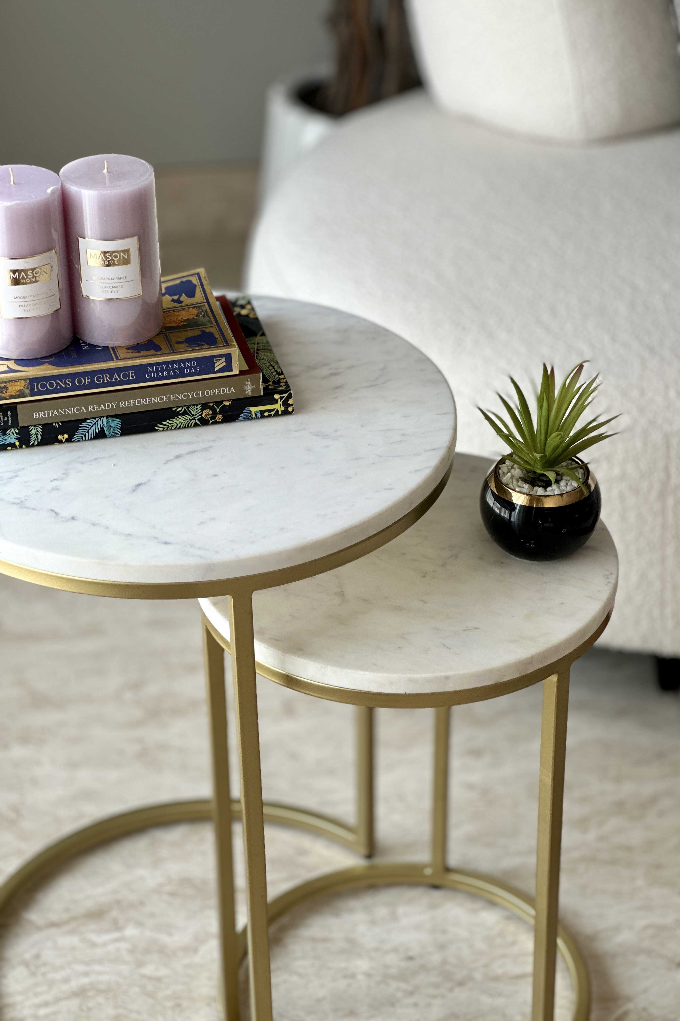 Oxford Marble Side Table (Set of 2)