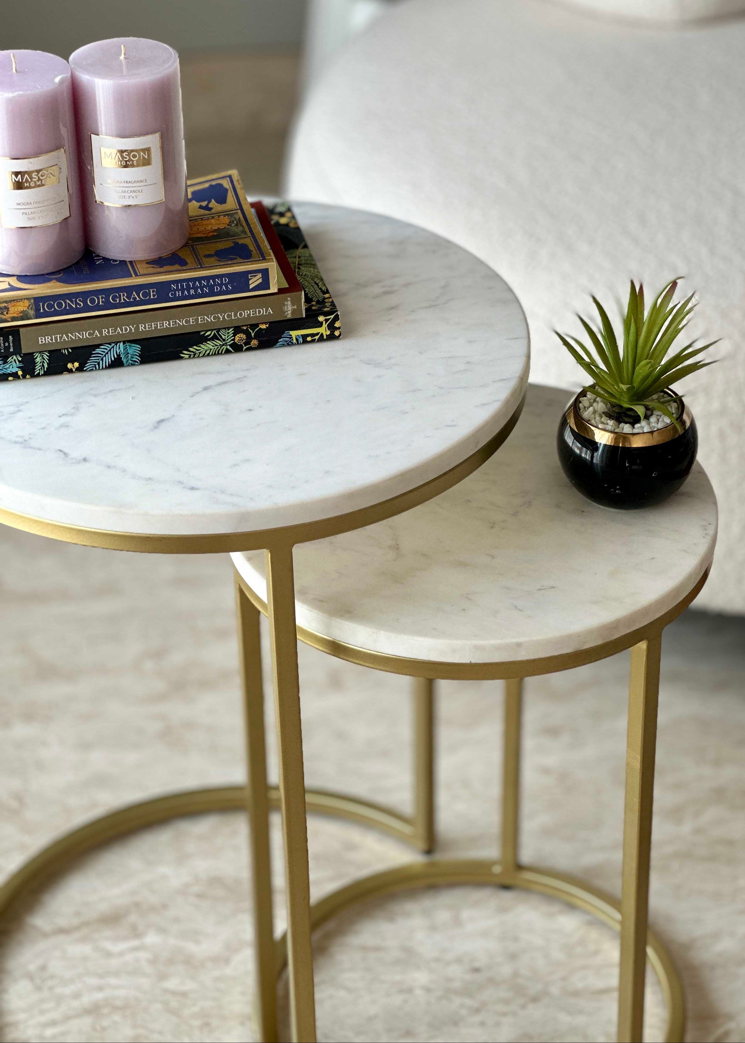 Oxford Marble Side Table (Set of 2)