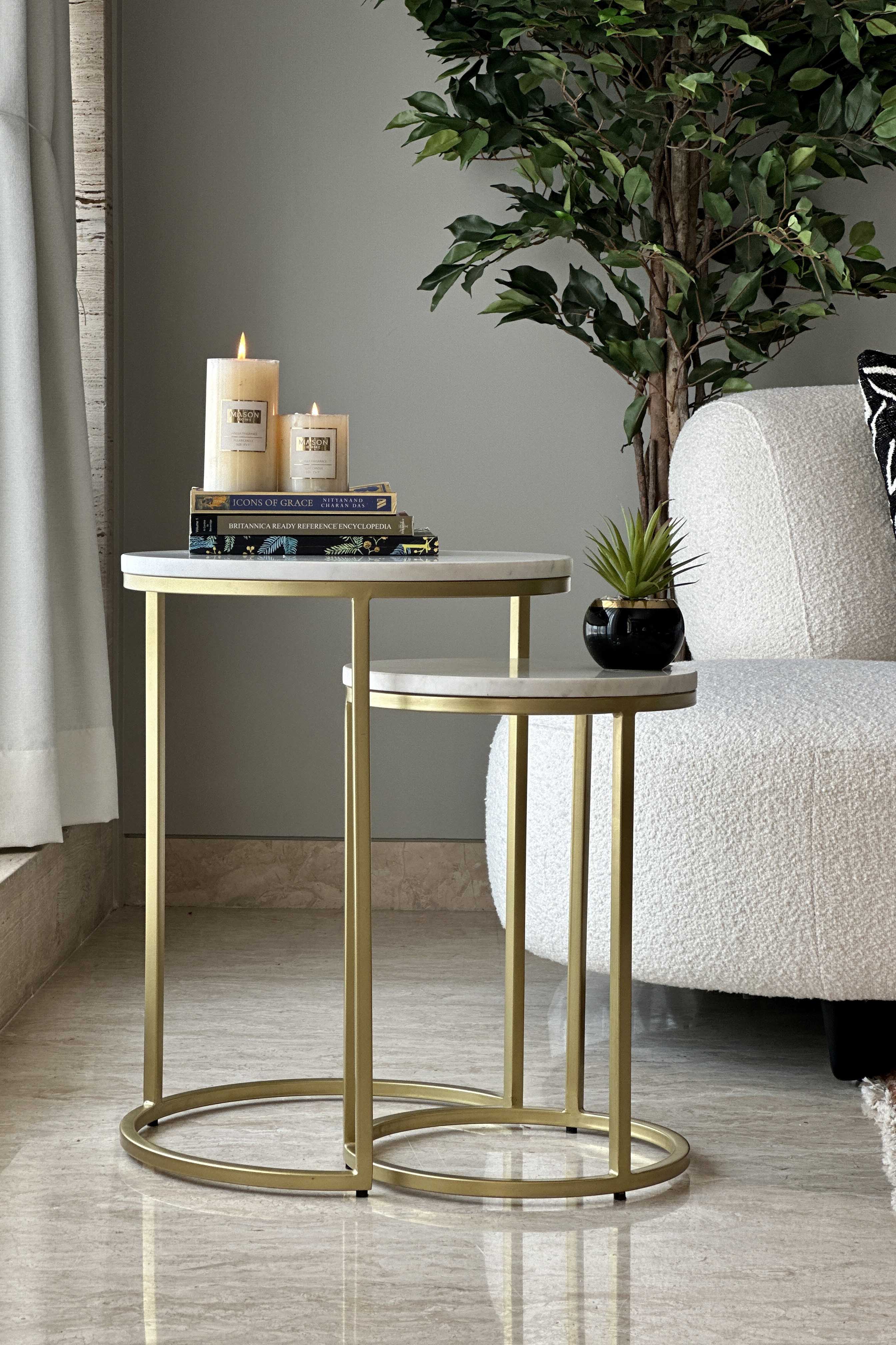 Oxford Marble Side Table (Set of 2)