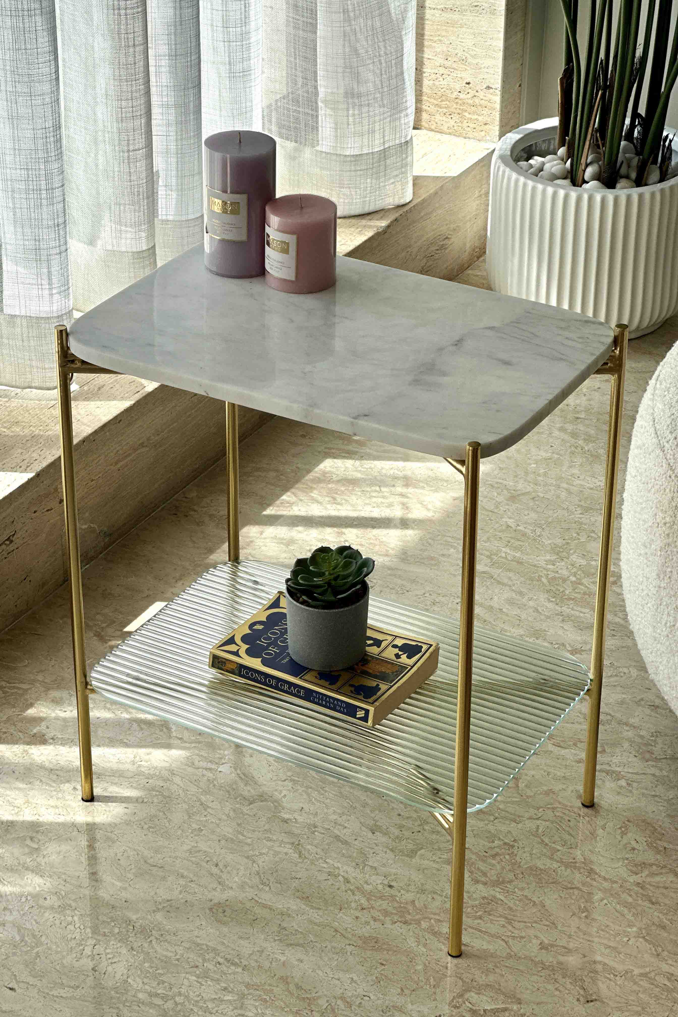 Luna Marble Side Table