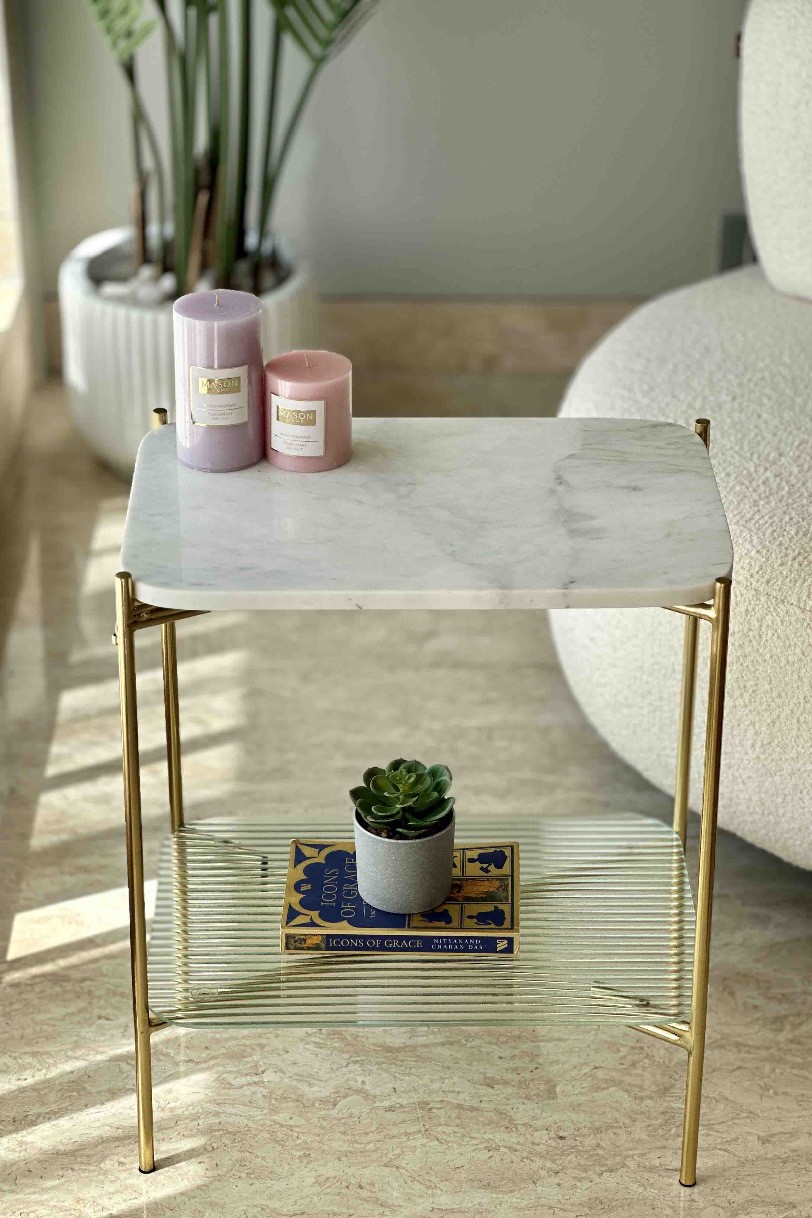 Luna Marble Side Table
