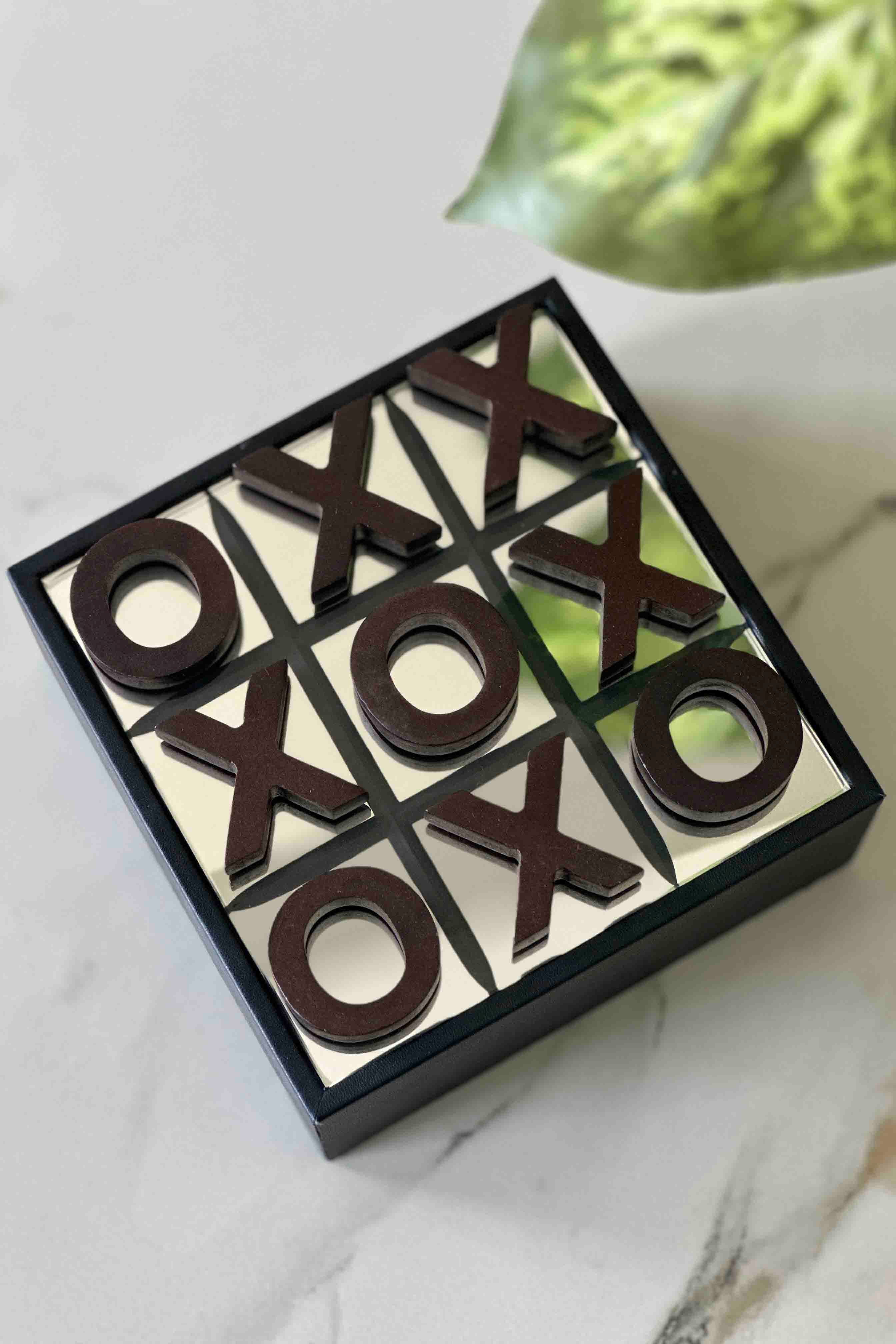 Wooden Tic-Tac-Toe Board Game