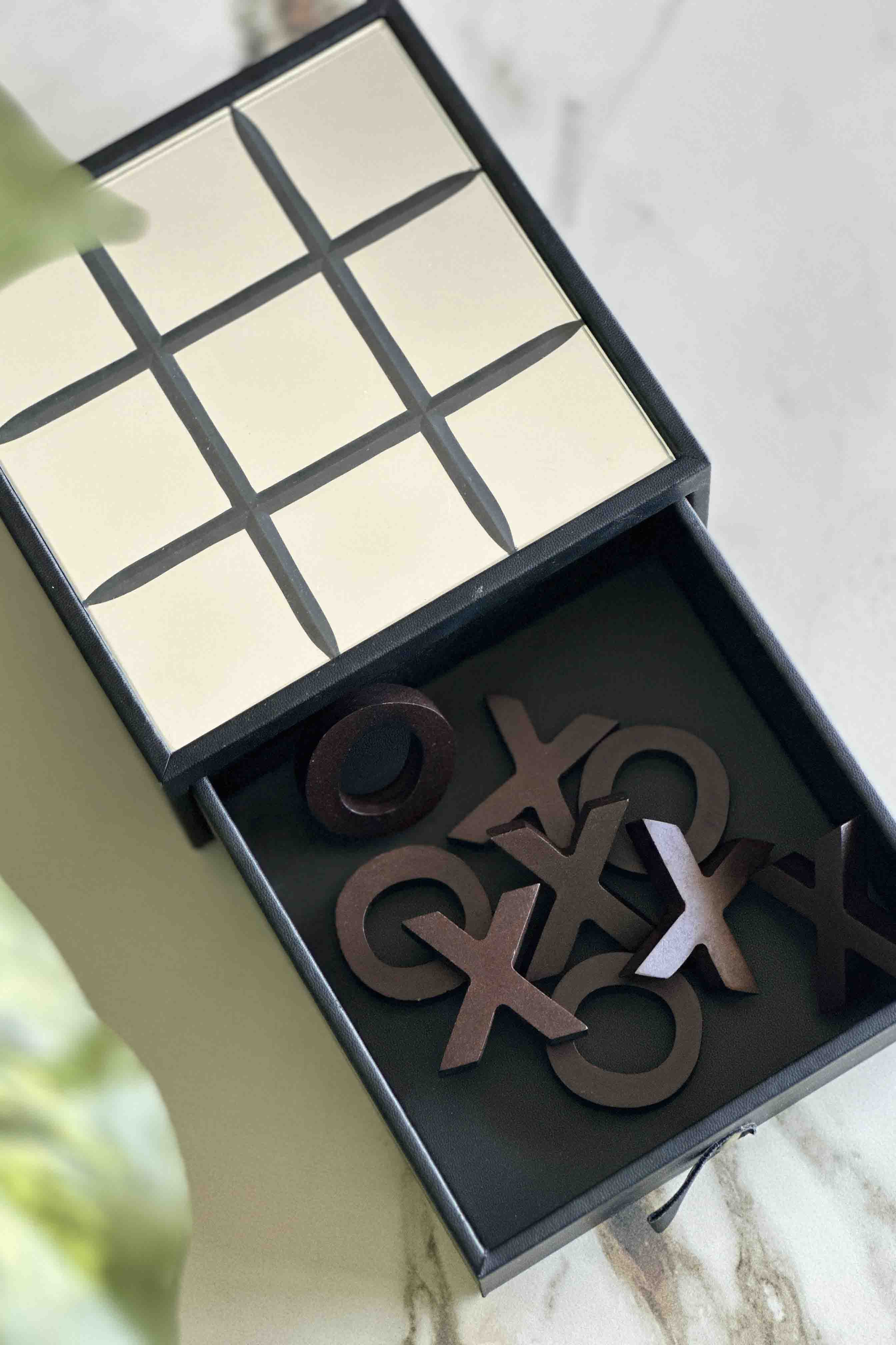 Wooden Tic-Tac-Toe Board Game