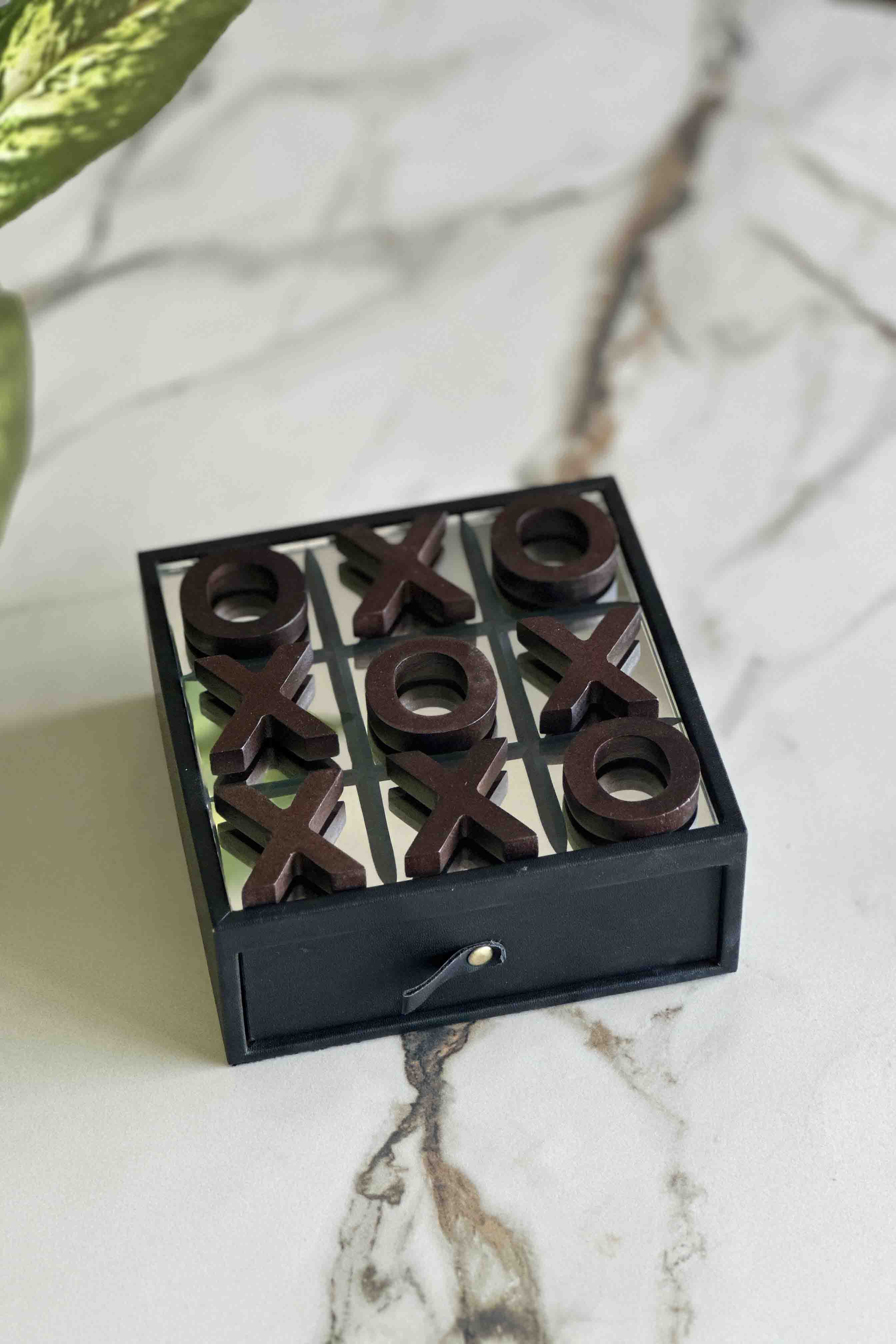 Wooden Tic-Tac-Toe Board Game
