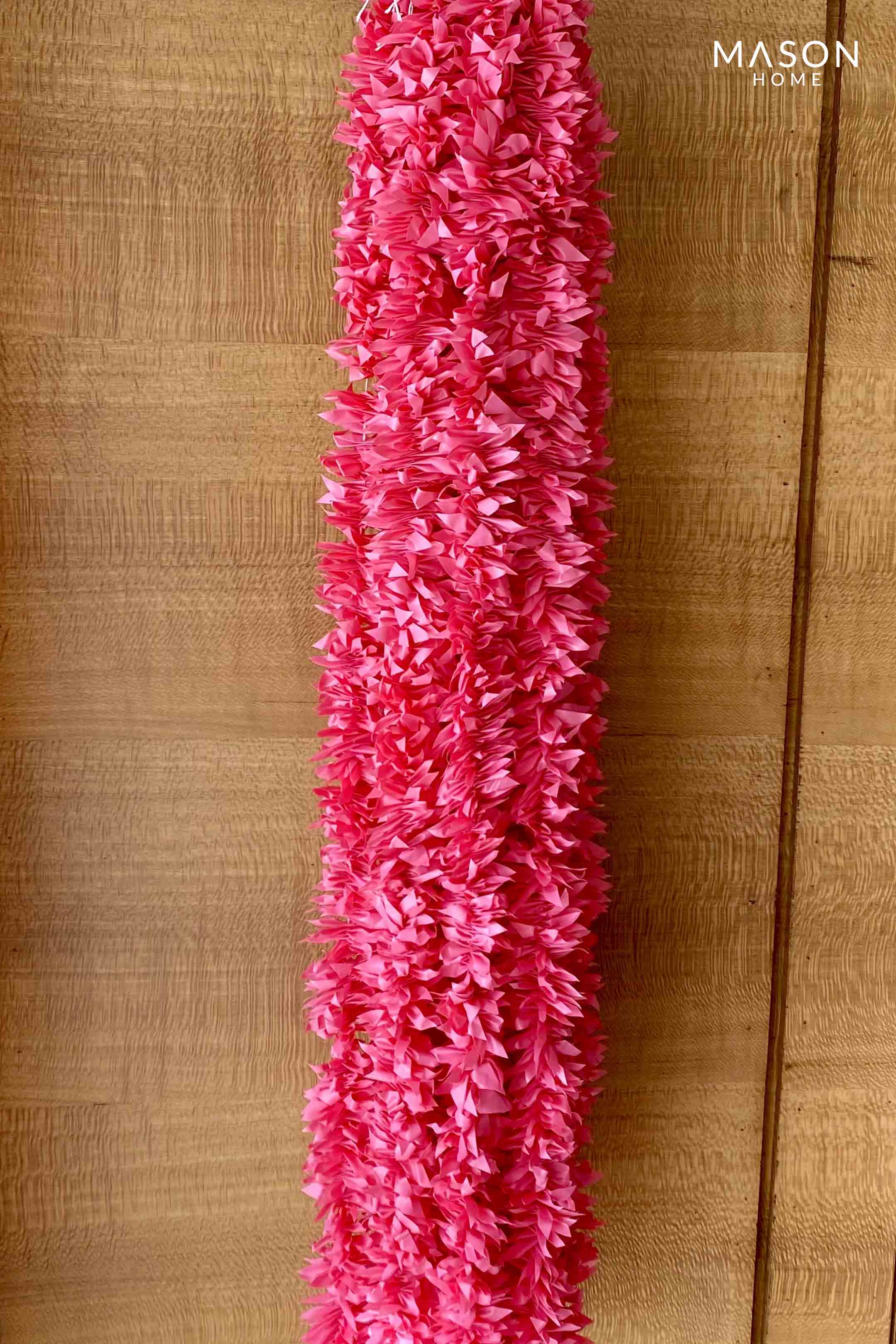 Decorative Artificial Pink Gajra - Set Of 12 (3 Feet)