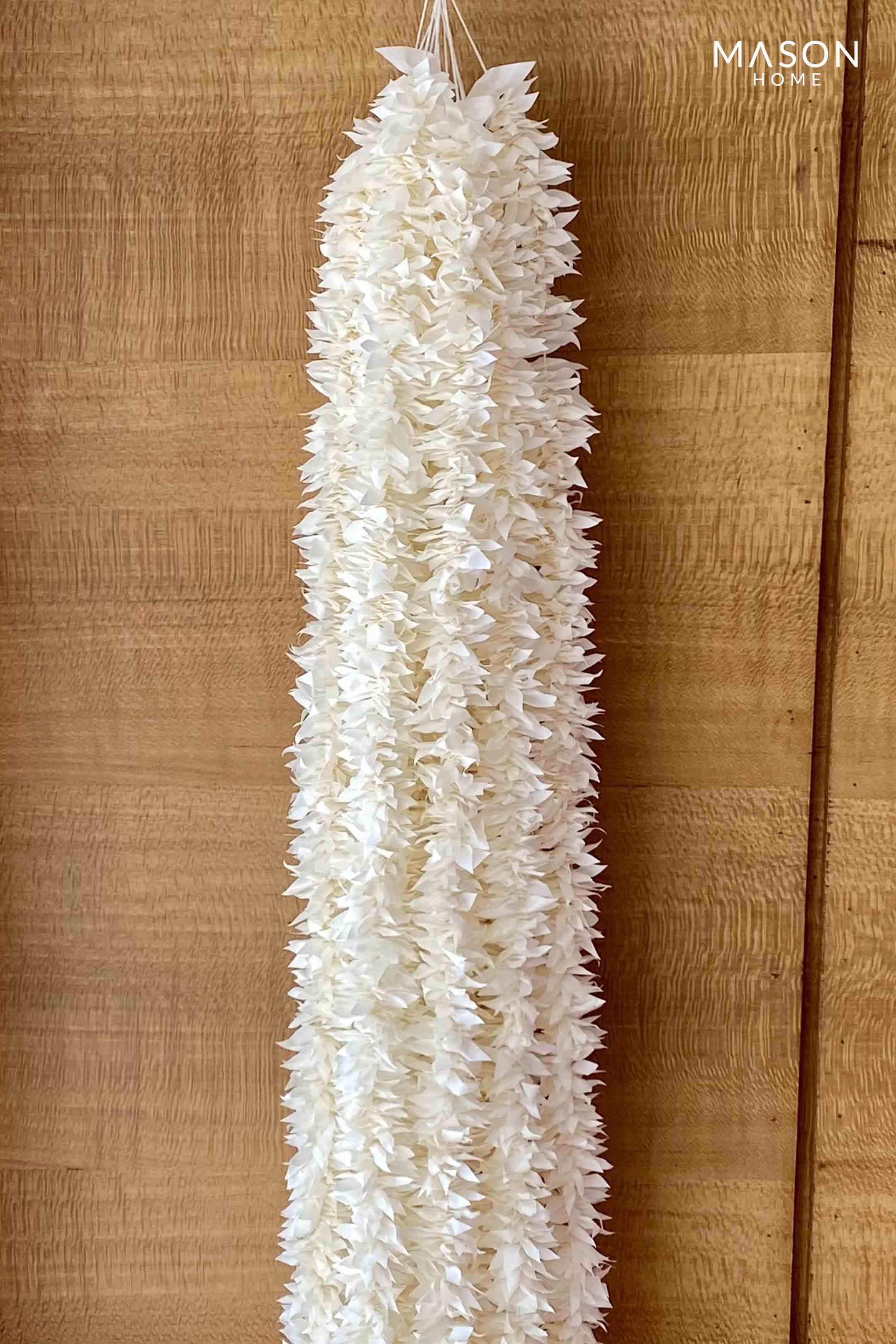 Decorative Artificial White Gajra - Set Of 12 (3 Feet)