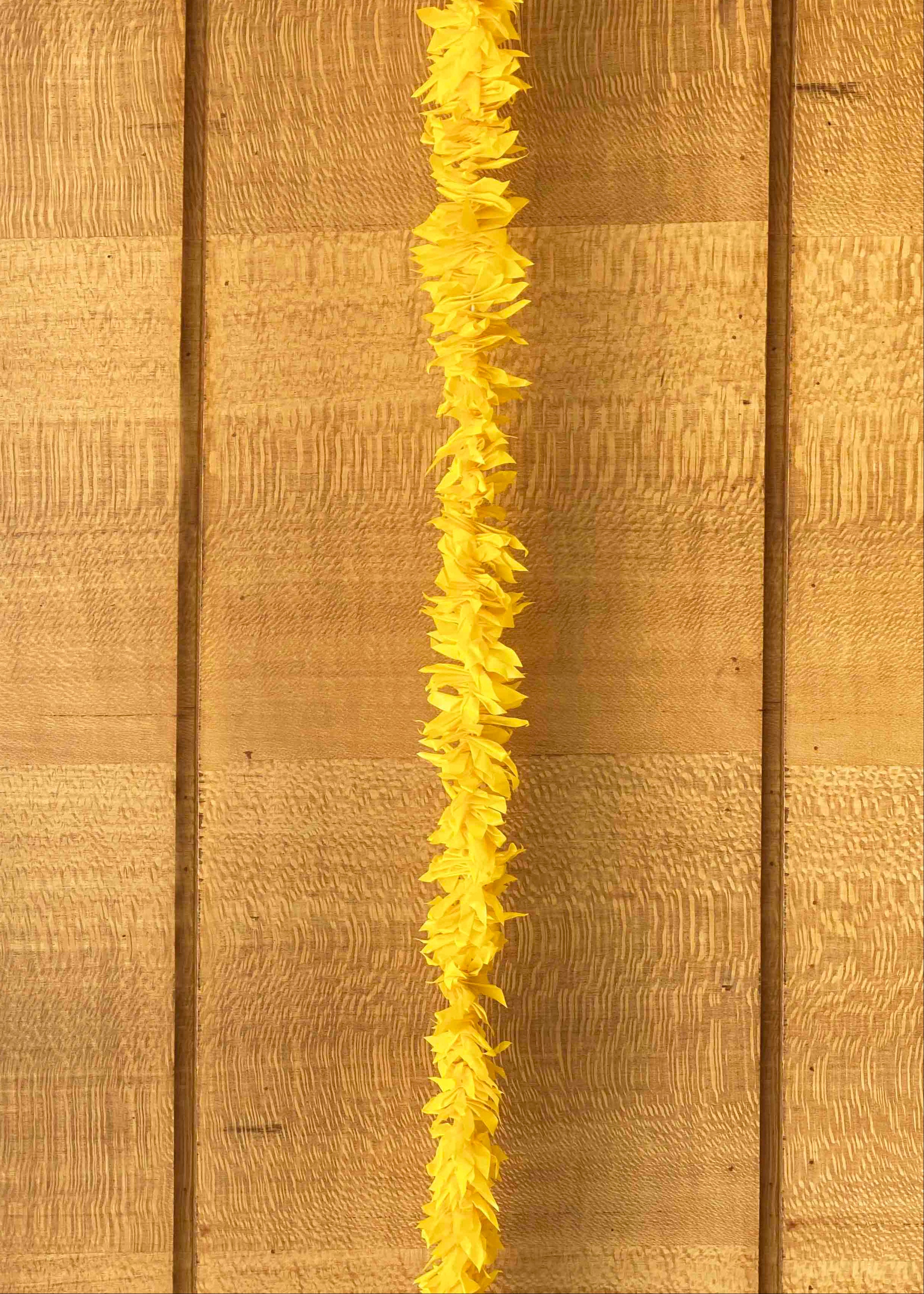Decorative Artificial Yellow Gajra - Set Of 12 (3 Feet)