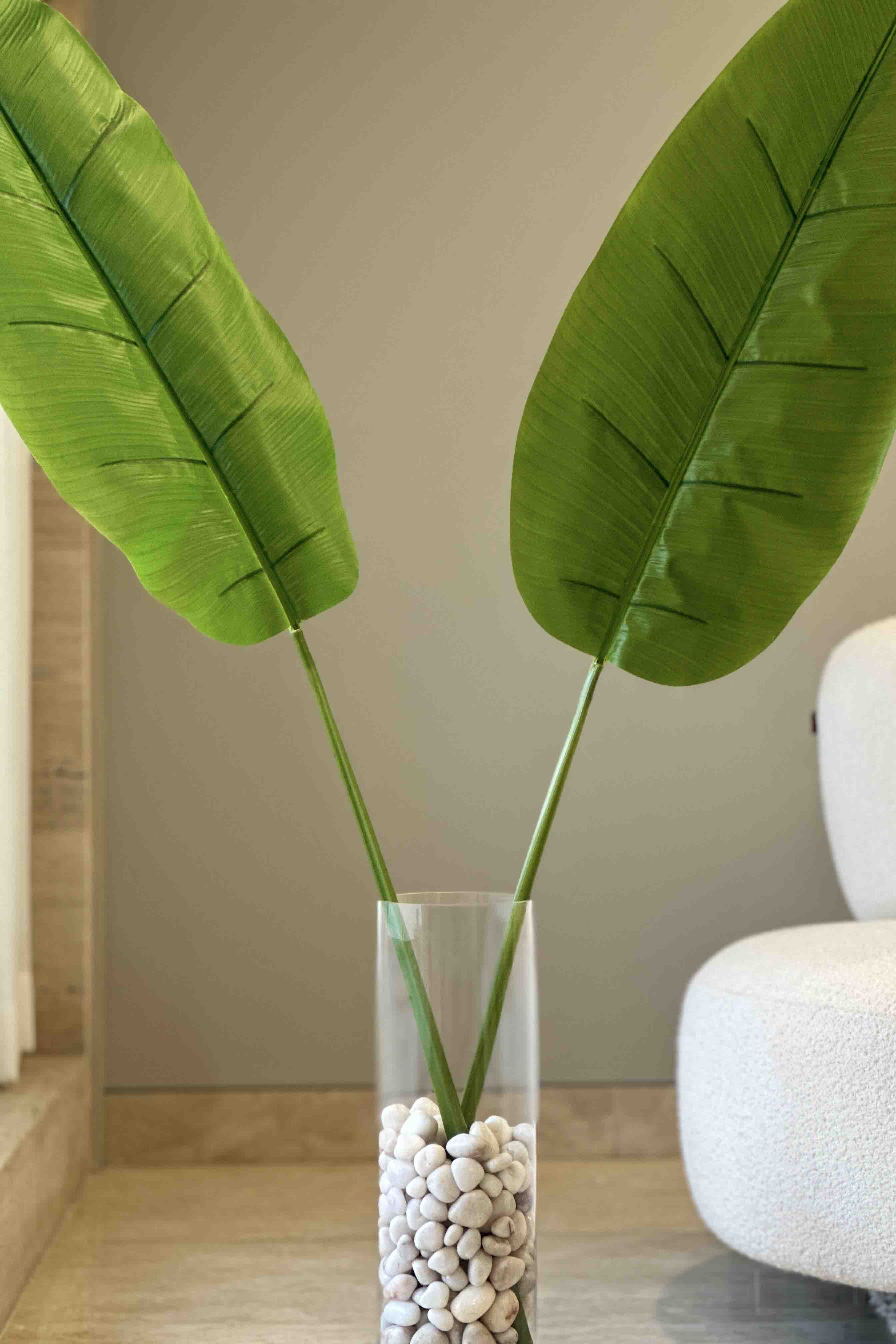 Artificial Fresh Green Banana Plant - 4.5 Feet (Set Of 2)
