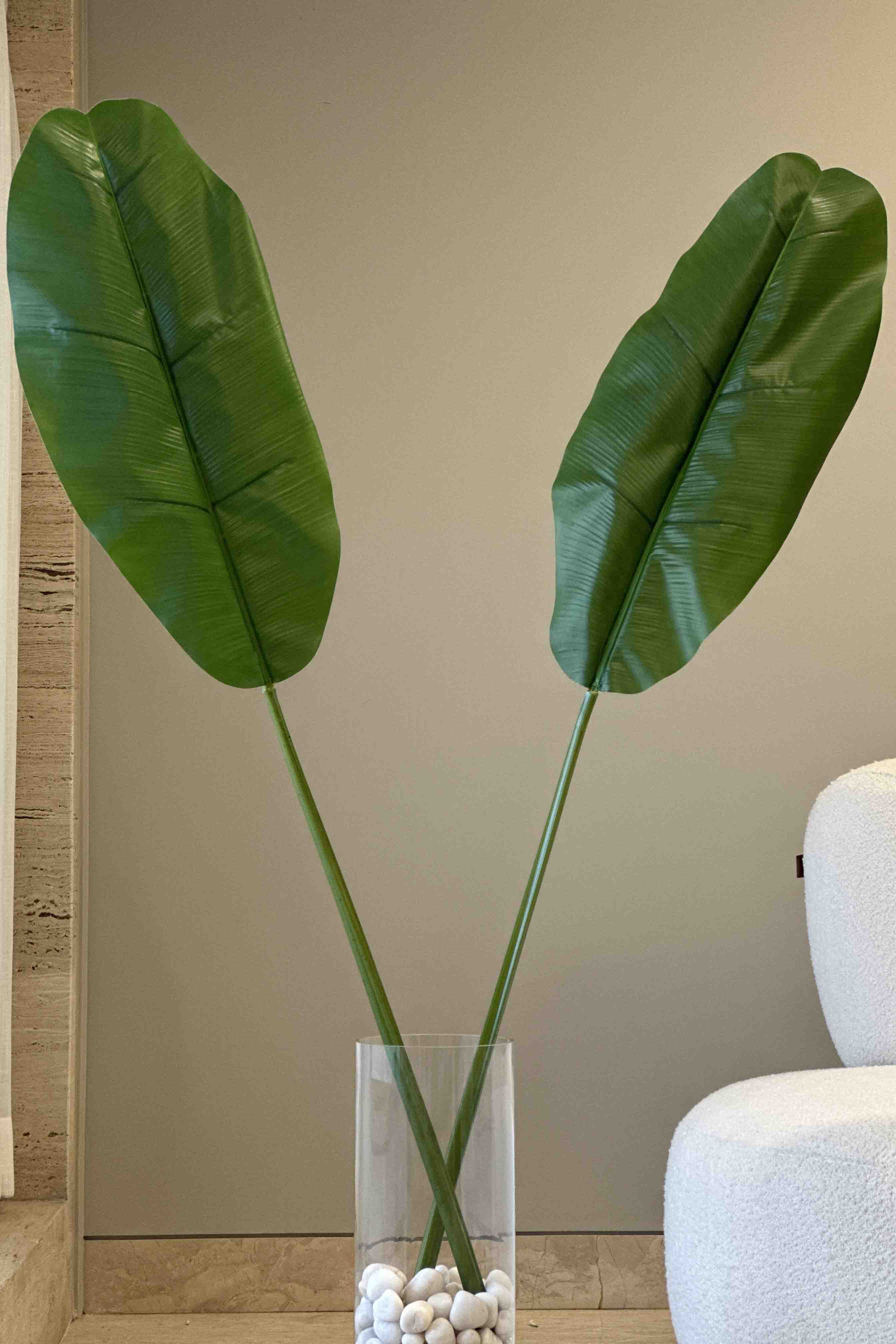 Artificial Fresh Green Banana Plant - 4 Feet (Set Of 2)