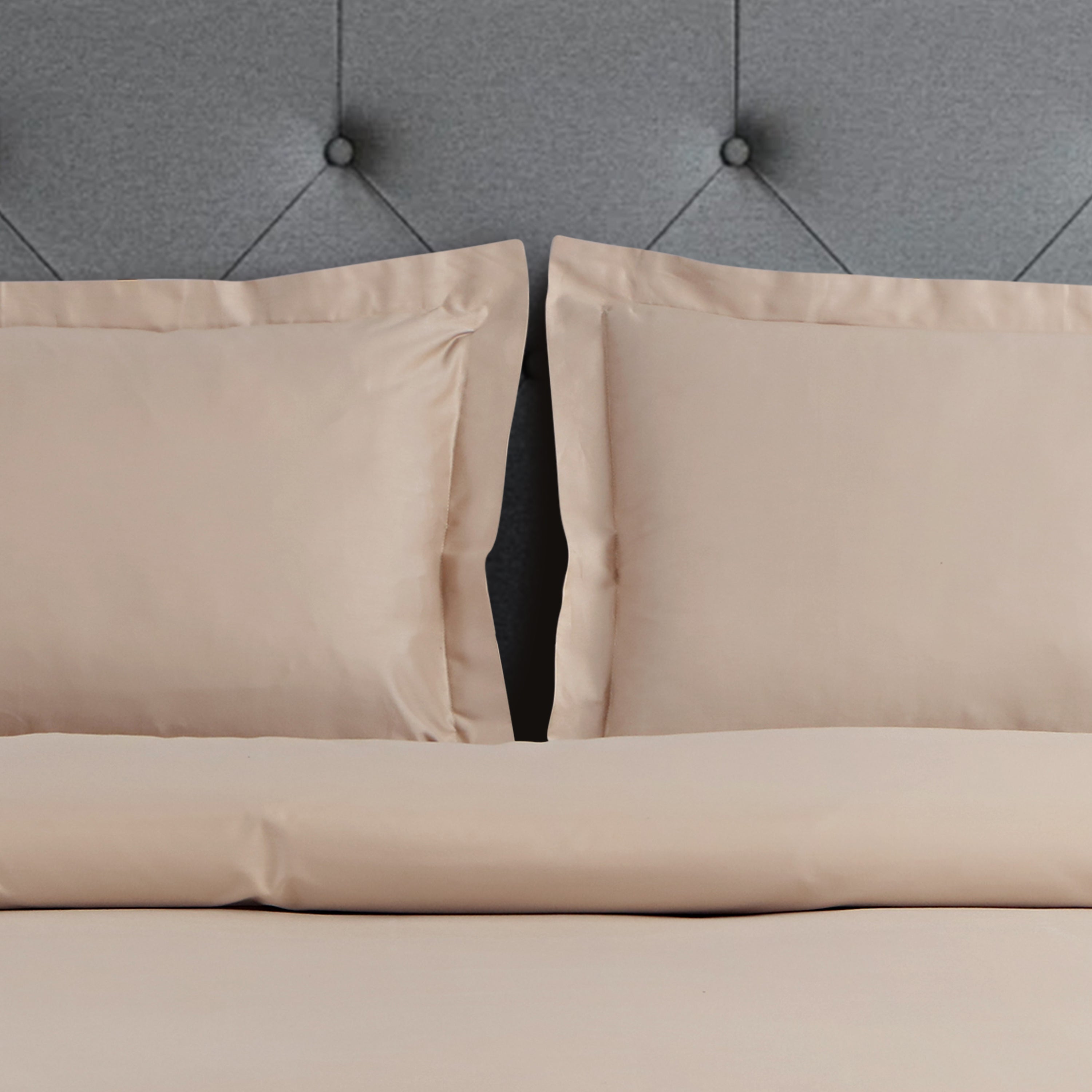 Vibrant Solid Sand & Beige Bedsheet