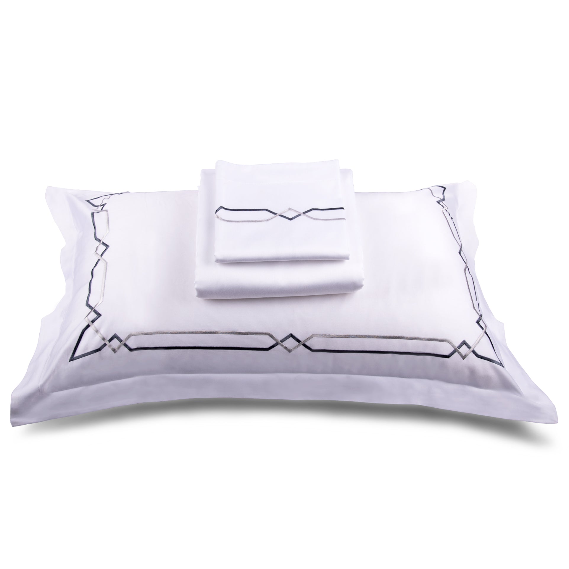 Mountain Trail - White Bedsheet Set