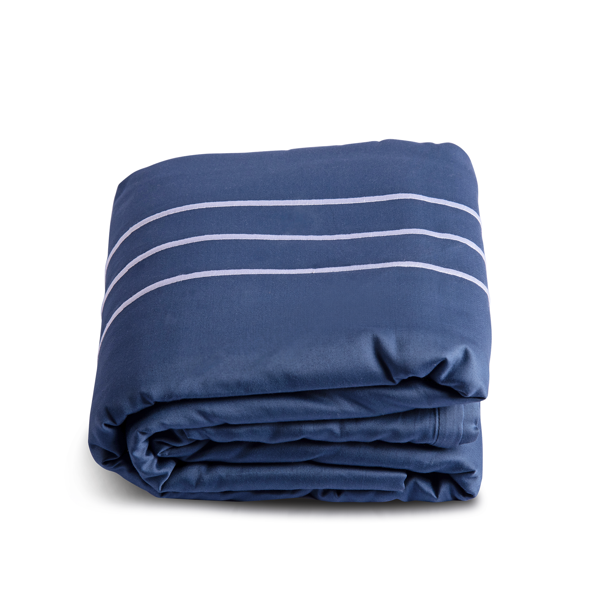Parallel Duvet Cover - Moonlight Blue