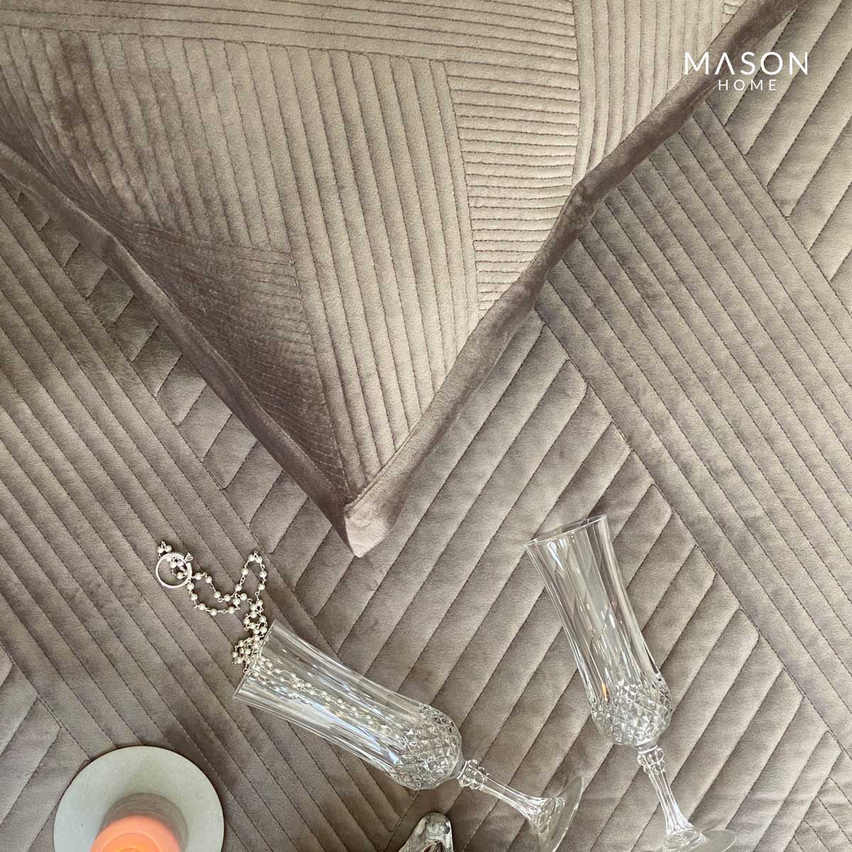 Regal Silver Bedspread