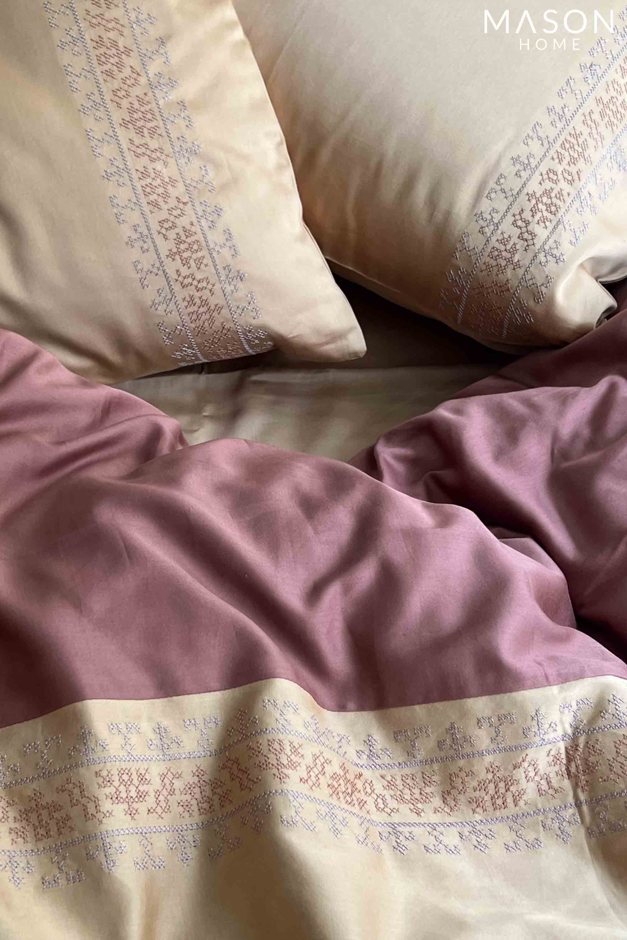 Delight Honey Mustard Terracotta Dreams Duvet Cover Set With Bedsheet