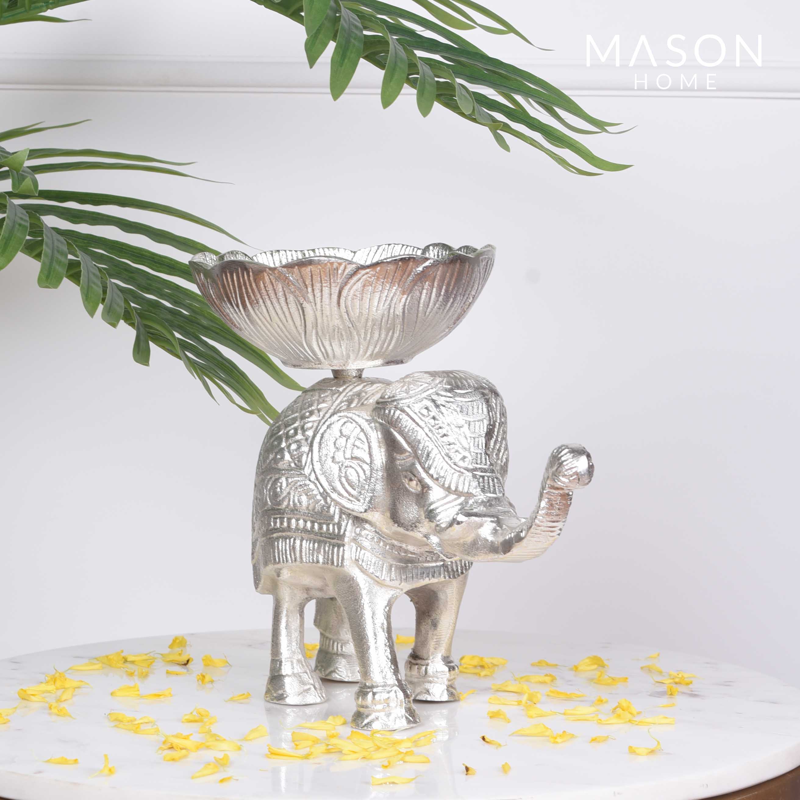 Elephant Silver Urli