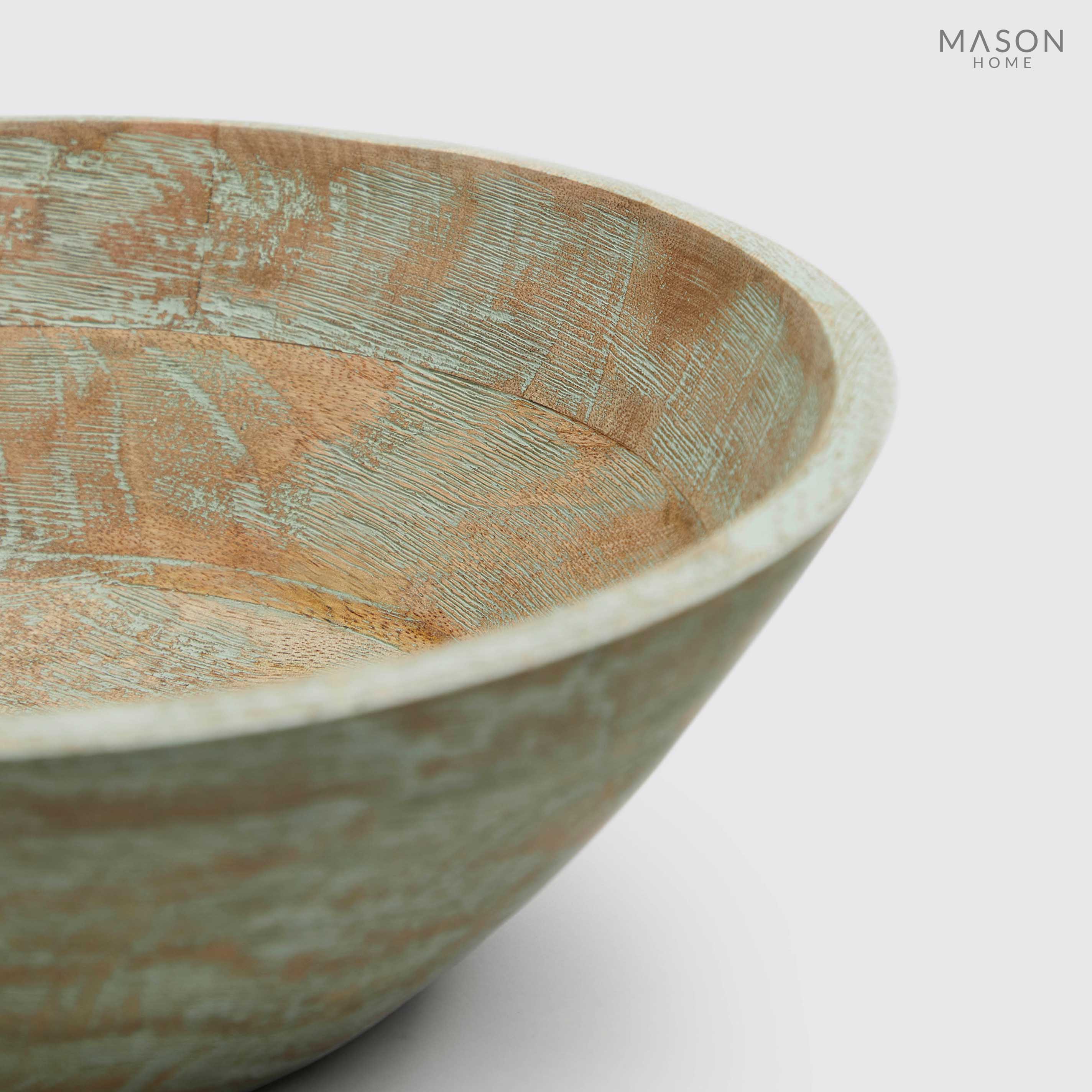 Basic Wooden 12" Bowl Gangtok Sage