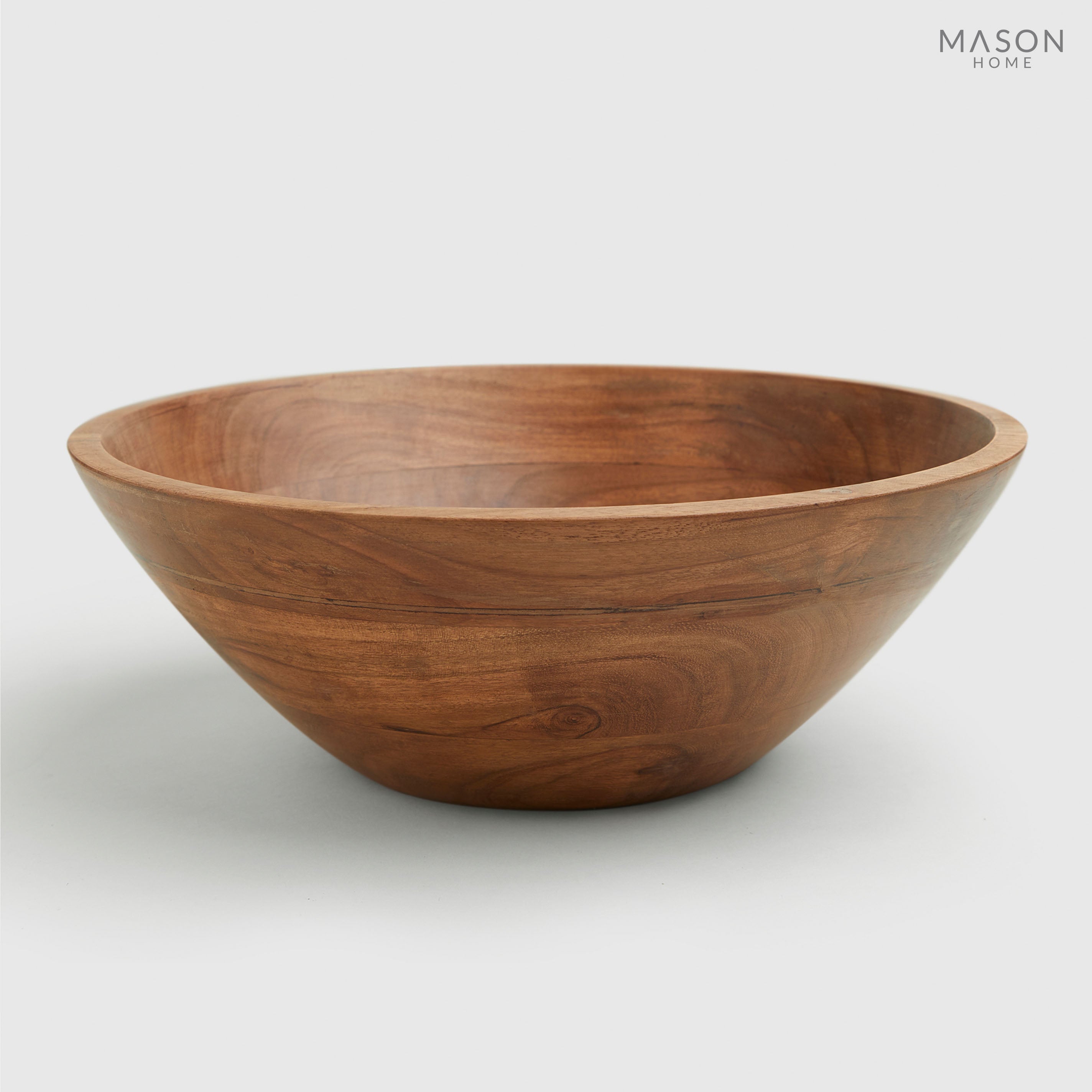 Basic Wooden 12" Bowl Natural