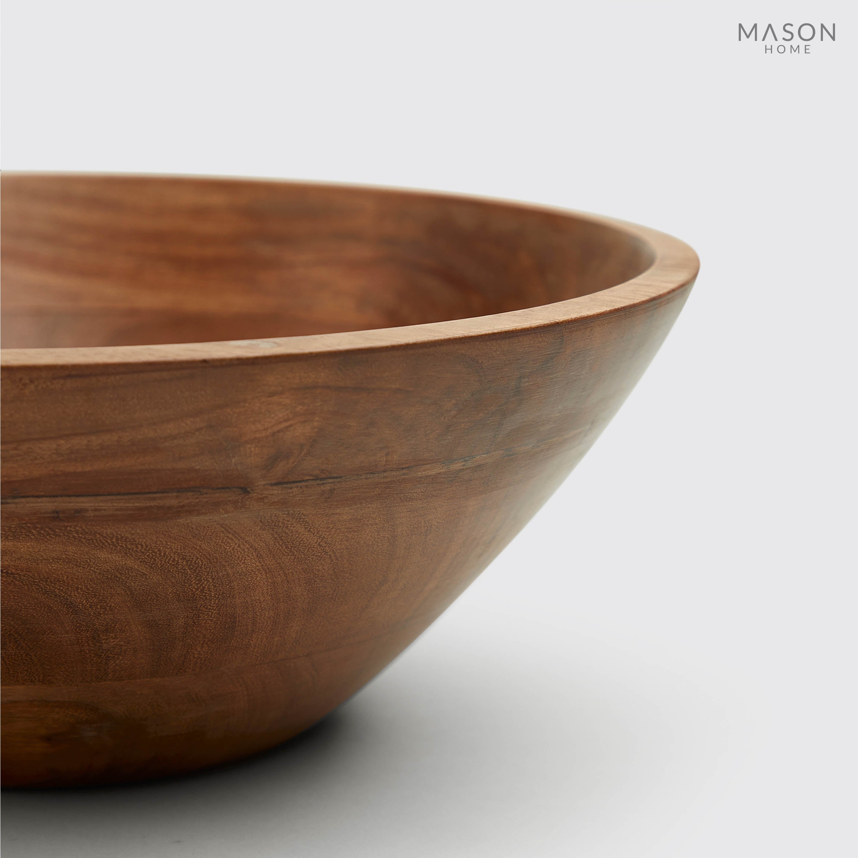 Basic Wooden 12" Bowl Natural