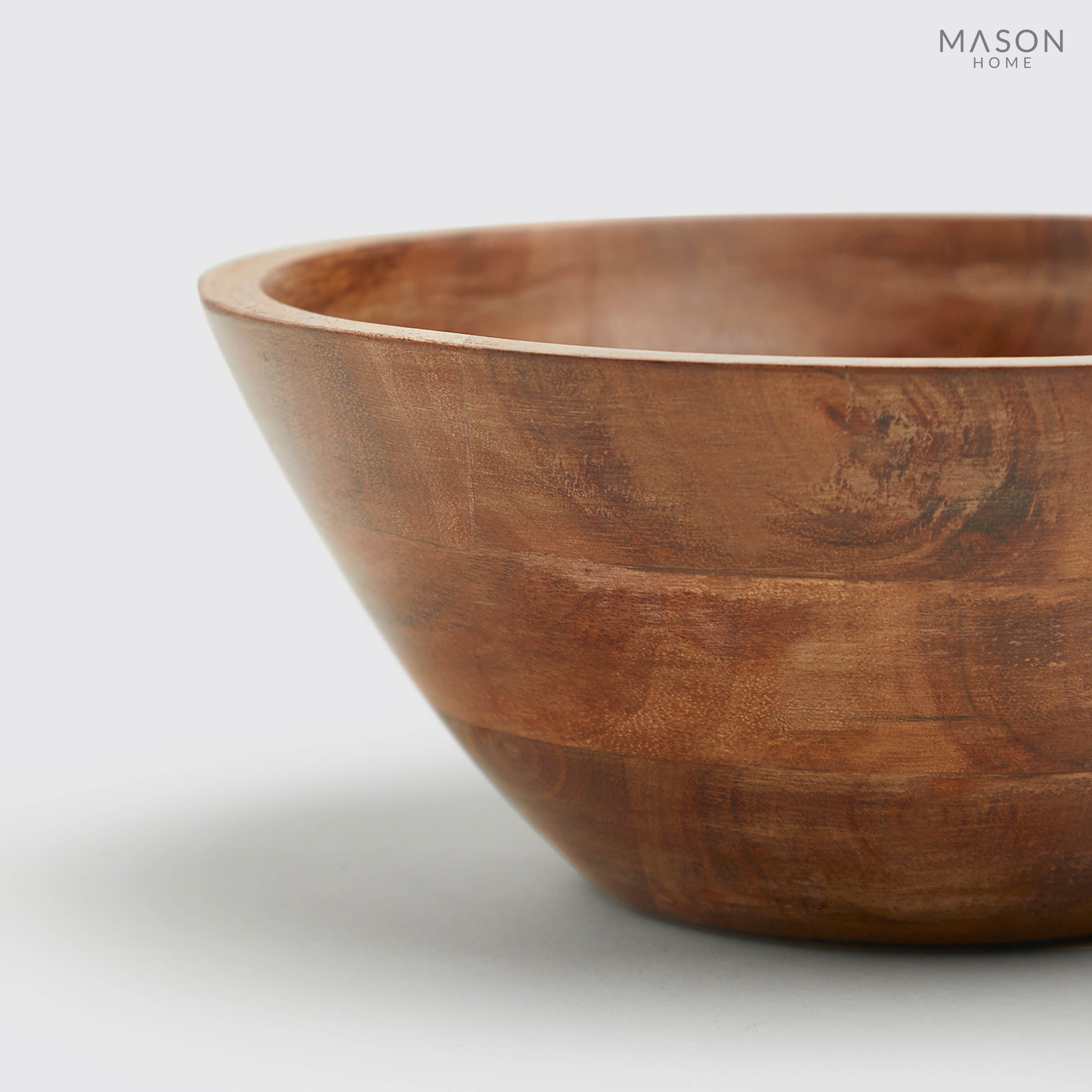 Basic Wooden 8" Bowl Natural