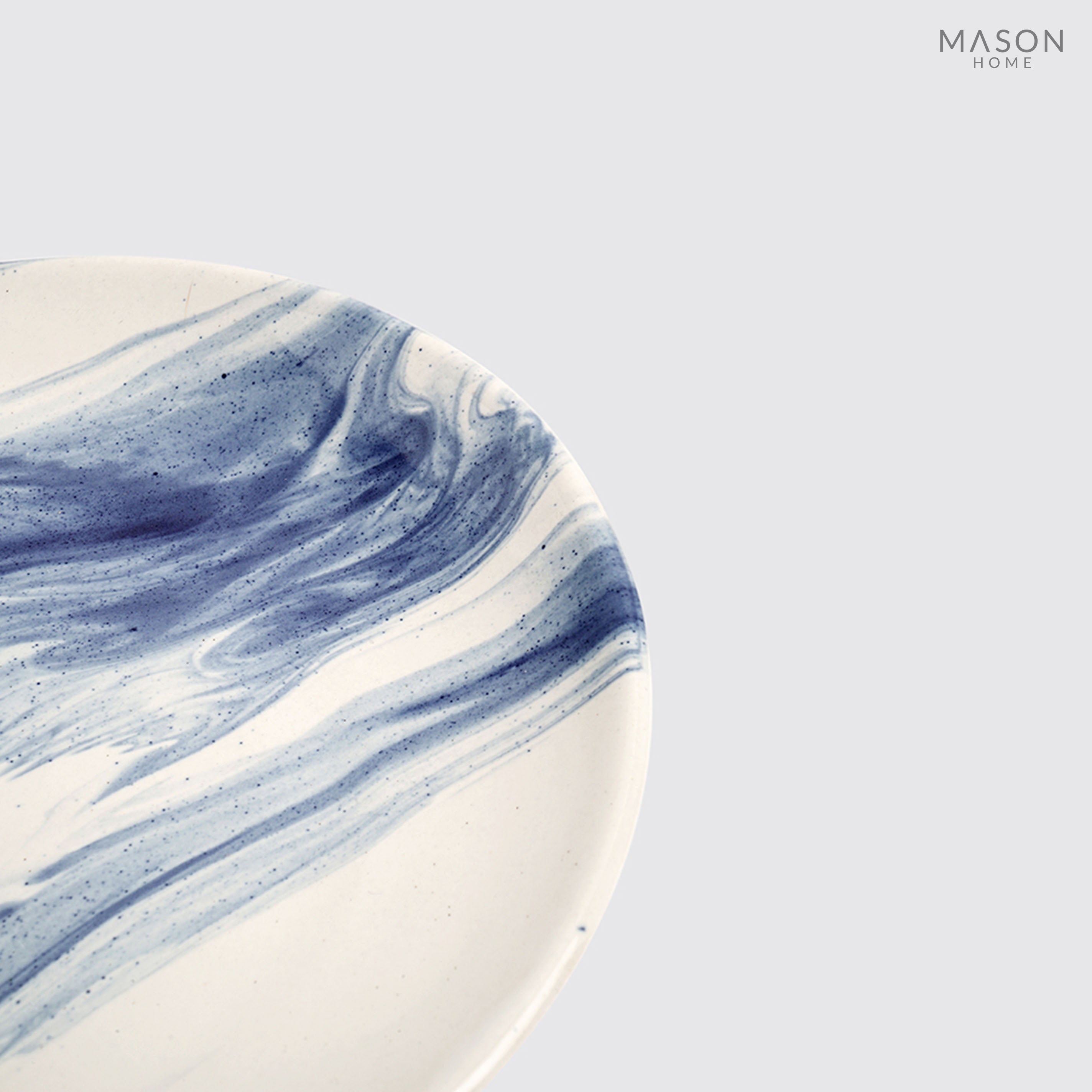 The Confluence Quarter Plate (Indigo)