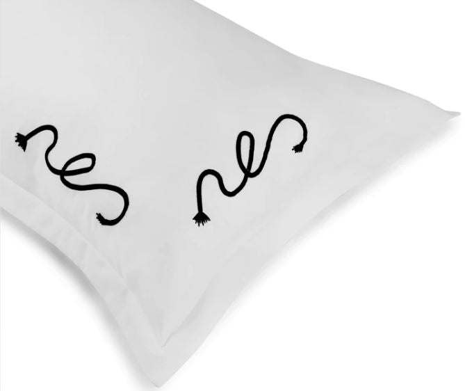 Twisted Rope - White Bedsheet Set