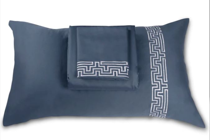 Maze - Moonlight Blue Bedsheet Set