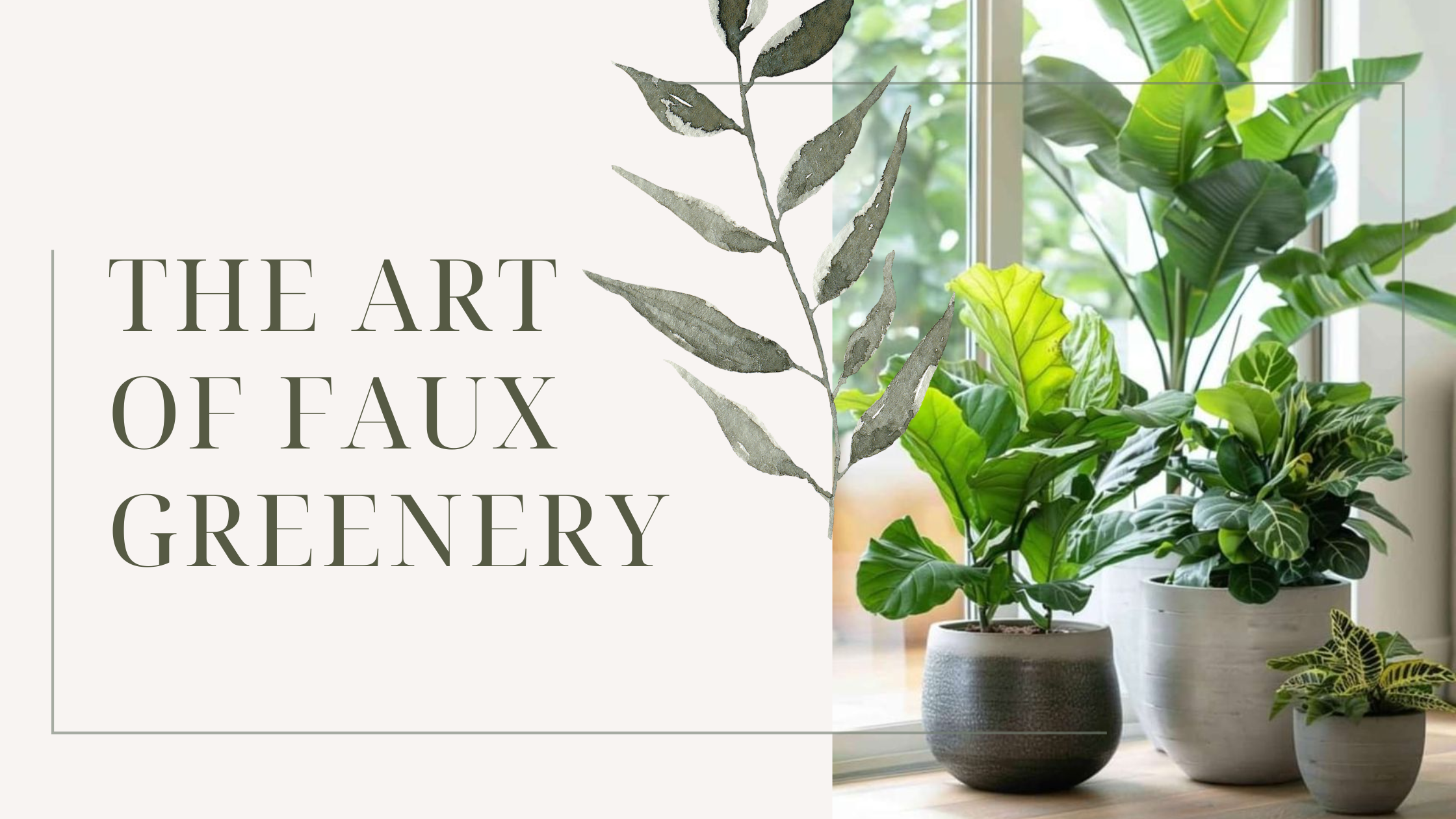 Grow Your Style (Without Growing a Plant) Your Guide To Artificial Plants for Home Decor