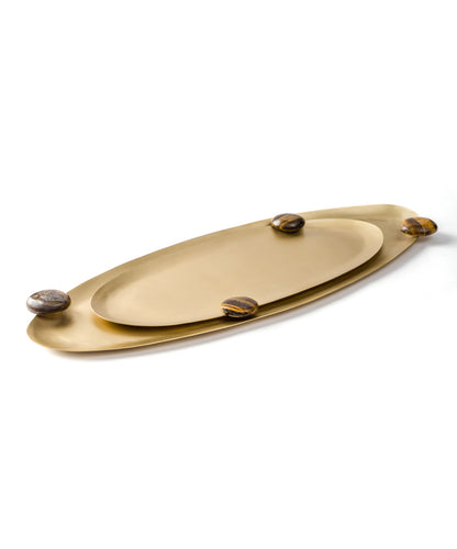 Dazzle Orbit Brass Platter Small