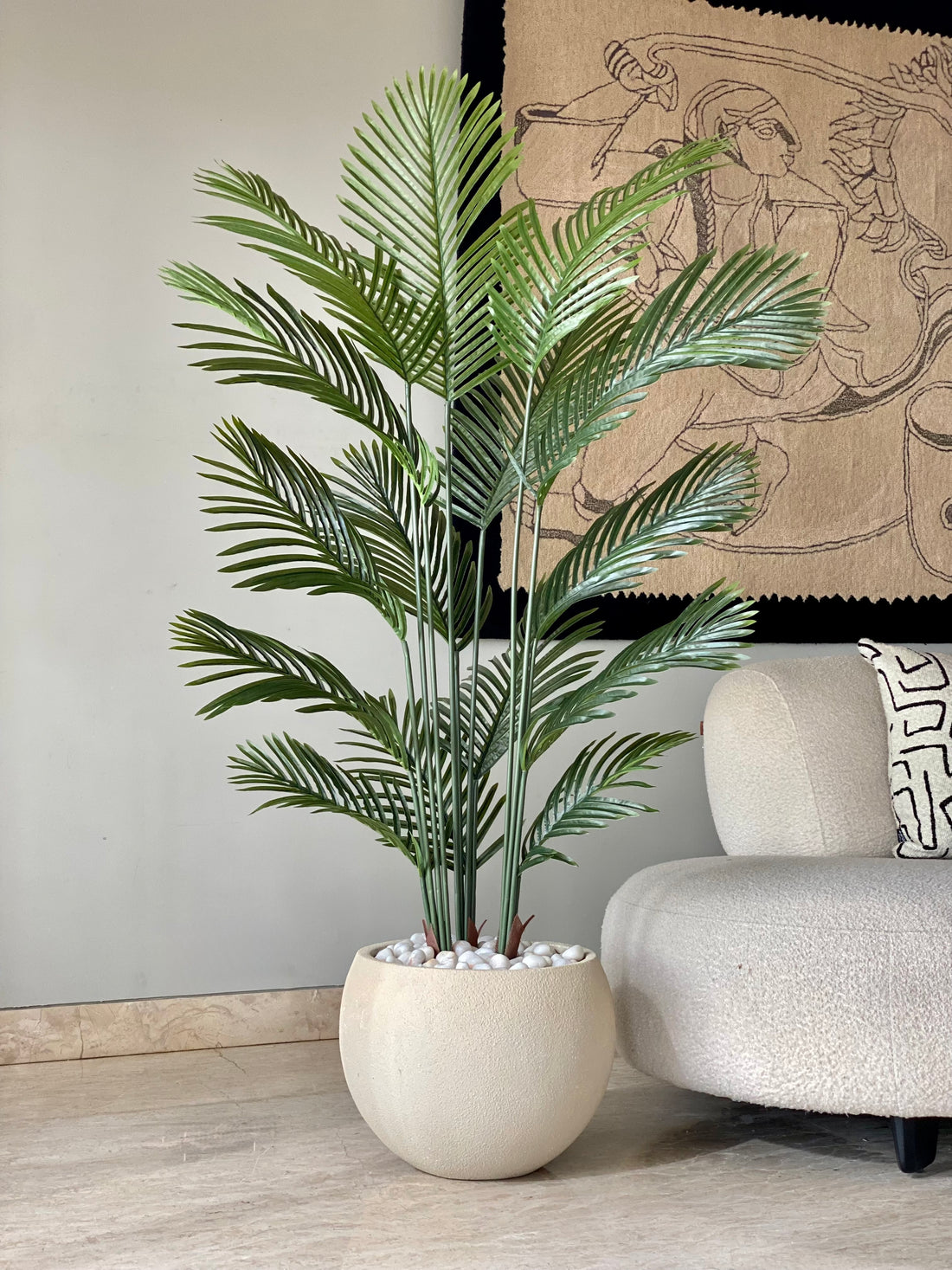 Artificial Lush Green Areca Palm - 5 Feet