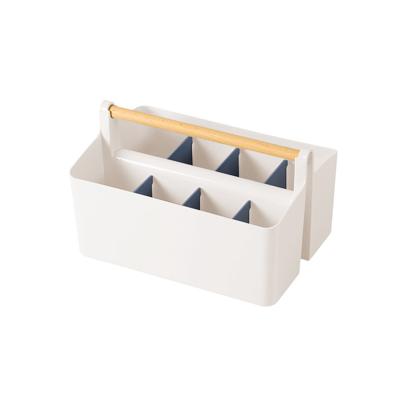 Storage Caddy with Adjustable Dividers - Blue