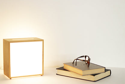 Mibu Canvas Wooden Frame Lamp