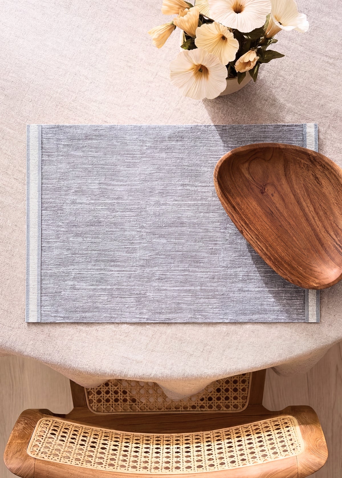 Ecru Grey Placemat - Set of 6