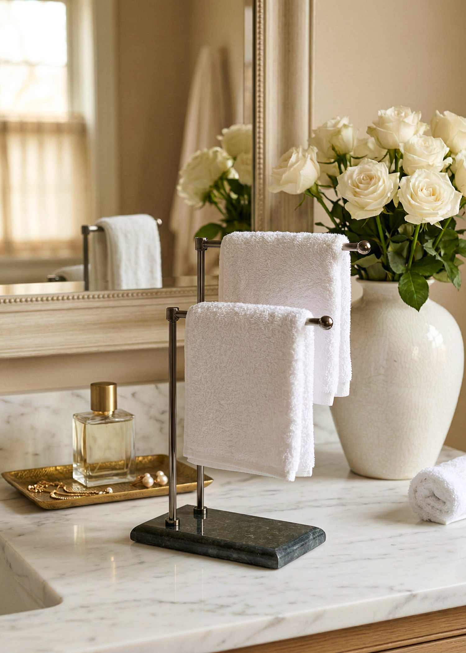 Melrose Hand Towel Stand - Black
