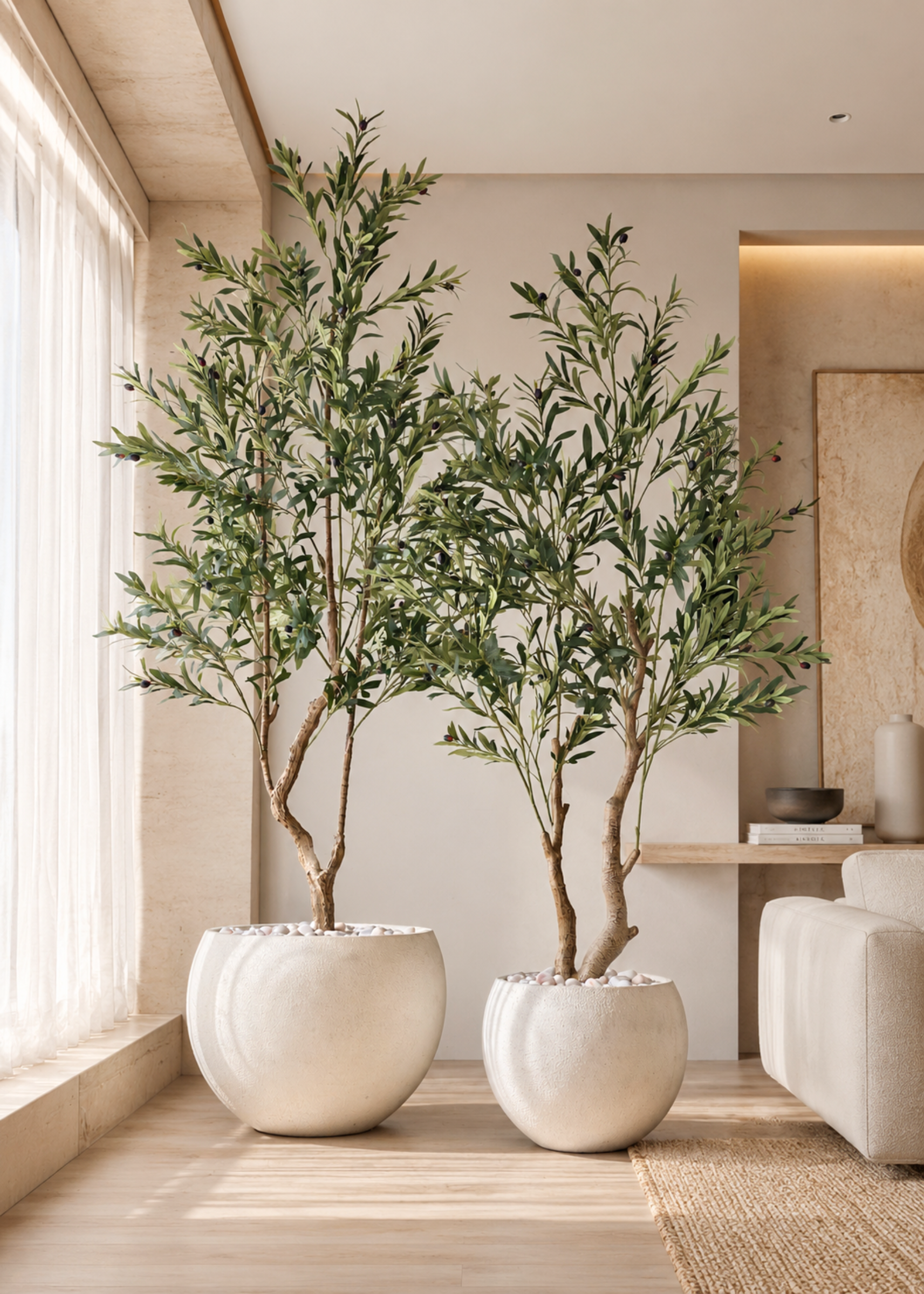 Artificial Olive Serene Plant - 7 Feet