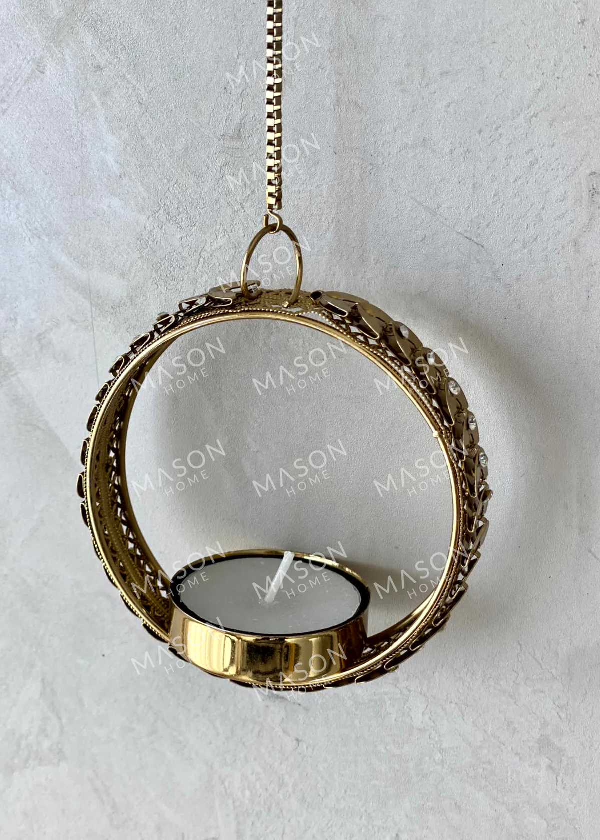 Festive Golden Glow Diya - Set of 2