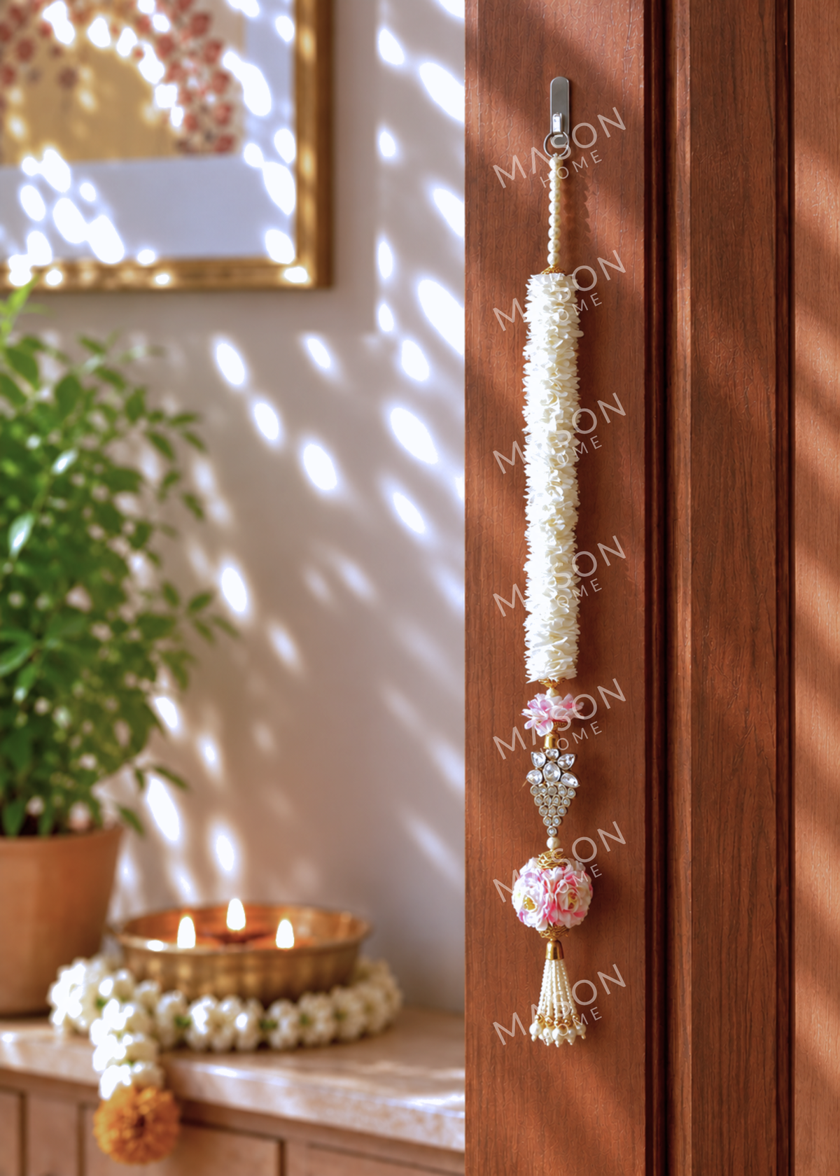Festive Shubhra Pushp Ladi - Set of 2
