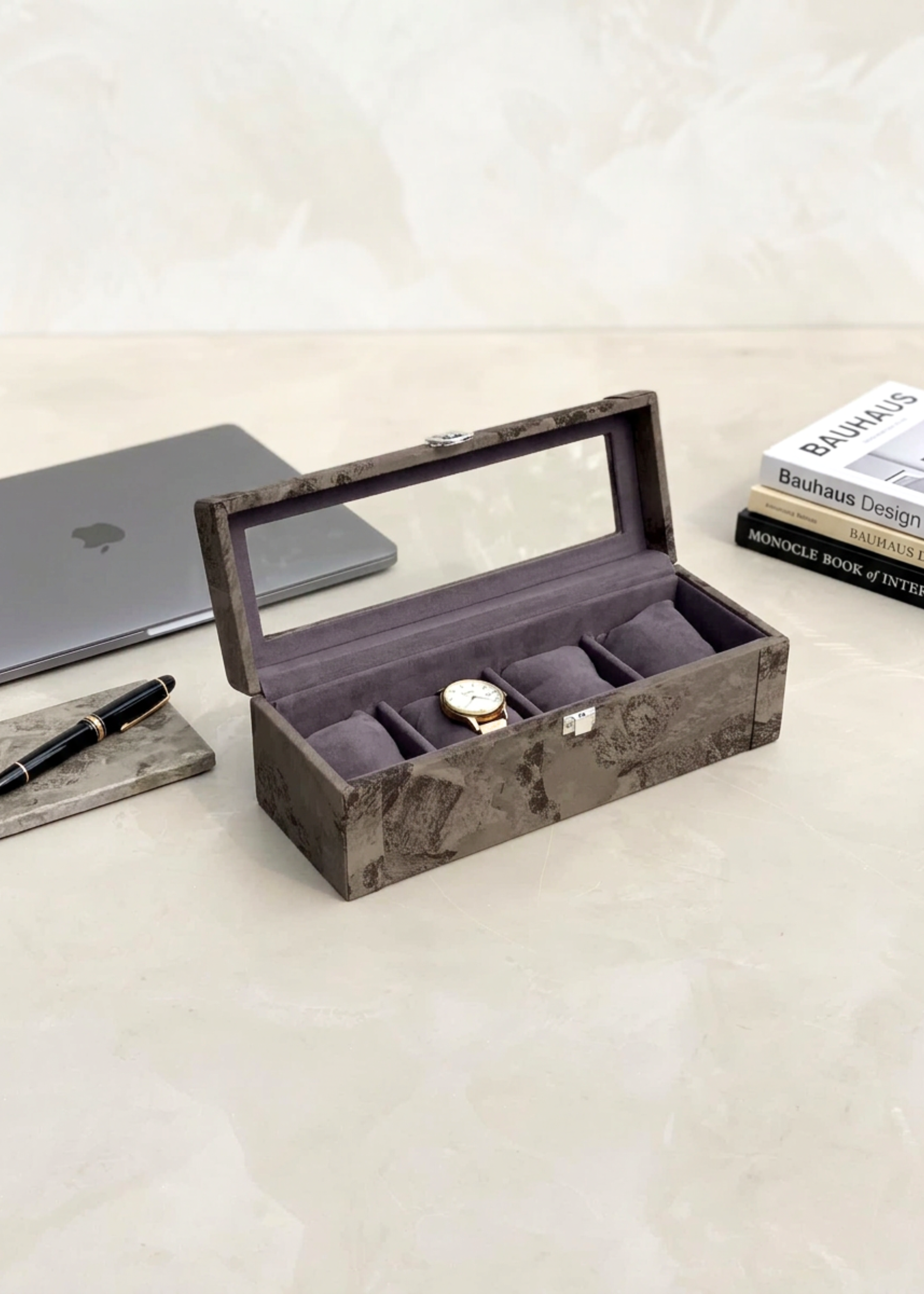 Indo Mocha Watch Box - 4 Slots