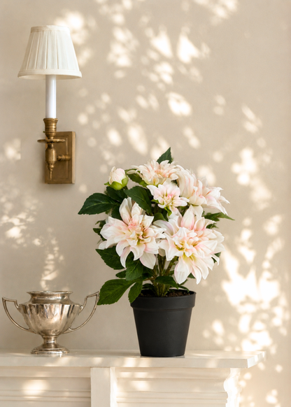 Artificial Dahlia Floral Plant - 1.3 Feet