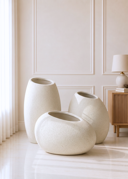 Acropolis Planter - Ivory