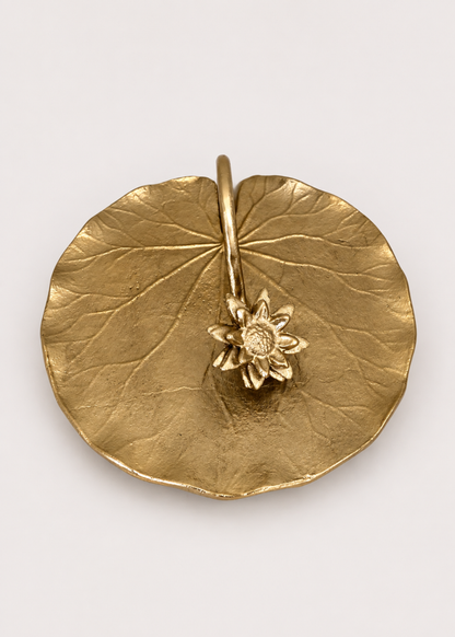 Lotus Bloom Gold Tissue Holder
