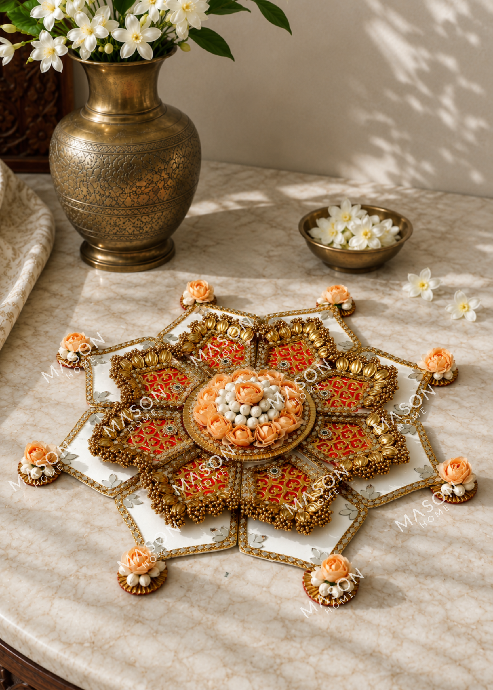 Festive Gulbahar Rangoli