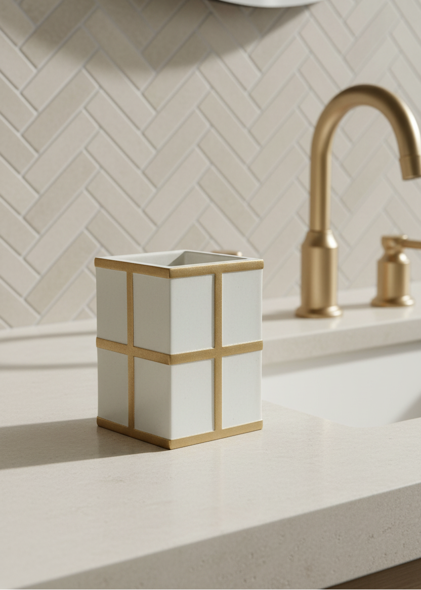 Axia Bathroom Tumbler - Ivory