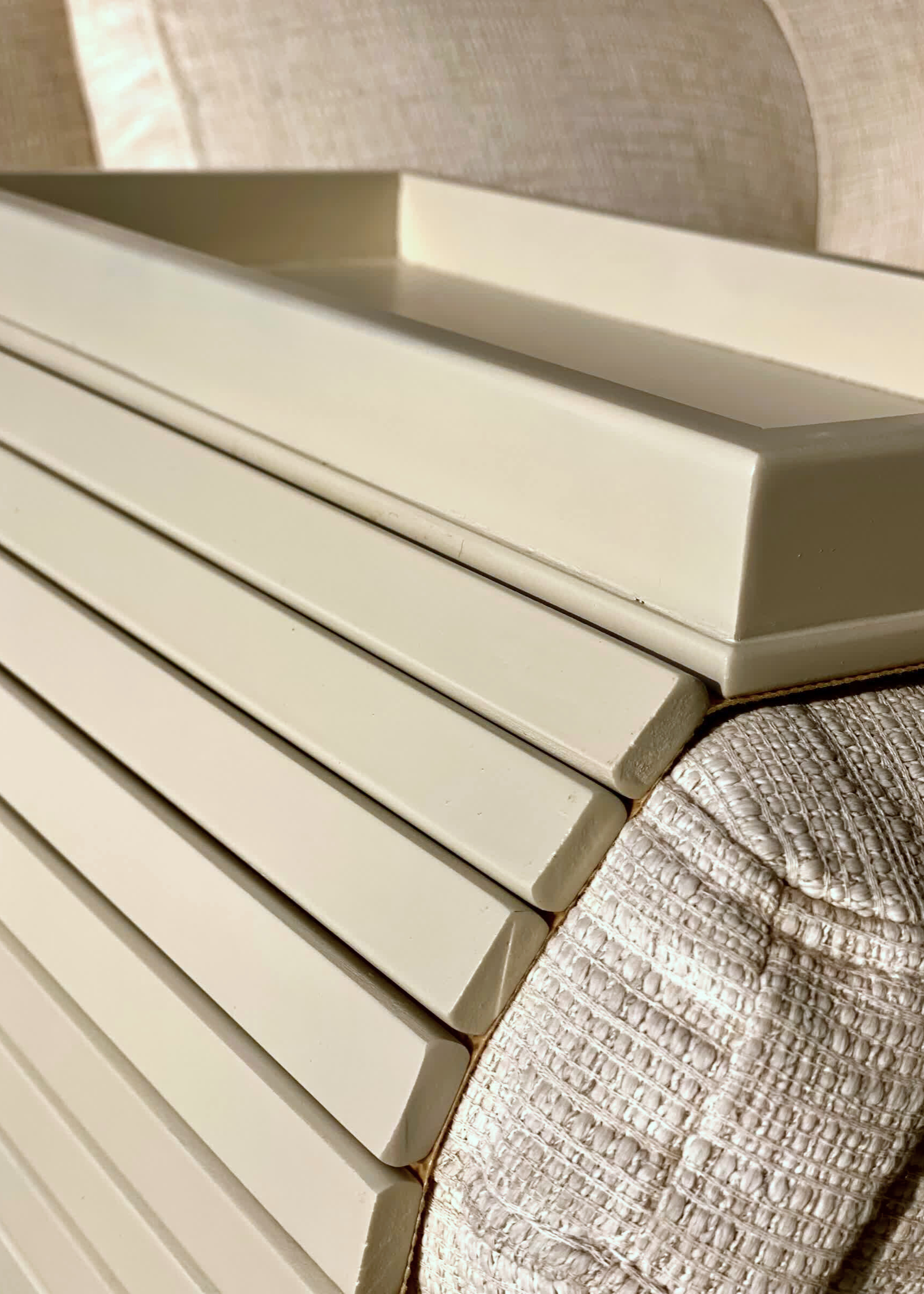 Sofa Armrest Tray - Beige