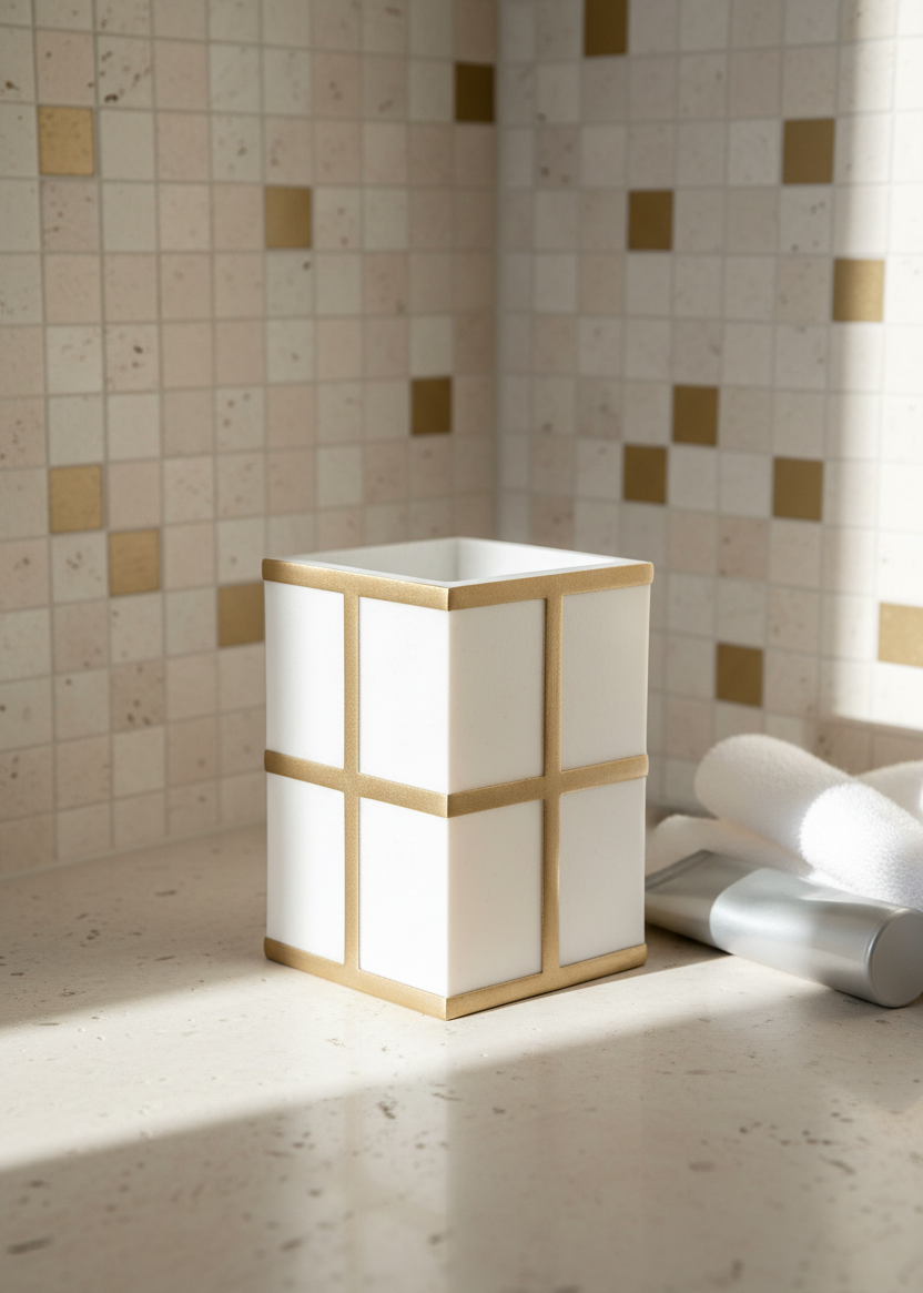 Axia Bathroom Tumbler - Ivory
