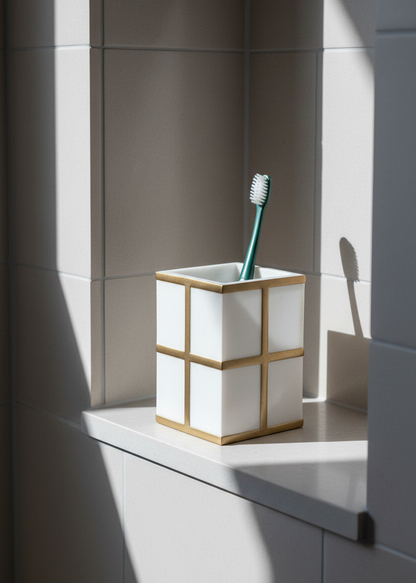 Axia Bathroom Tumbler - Ivory
