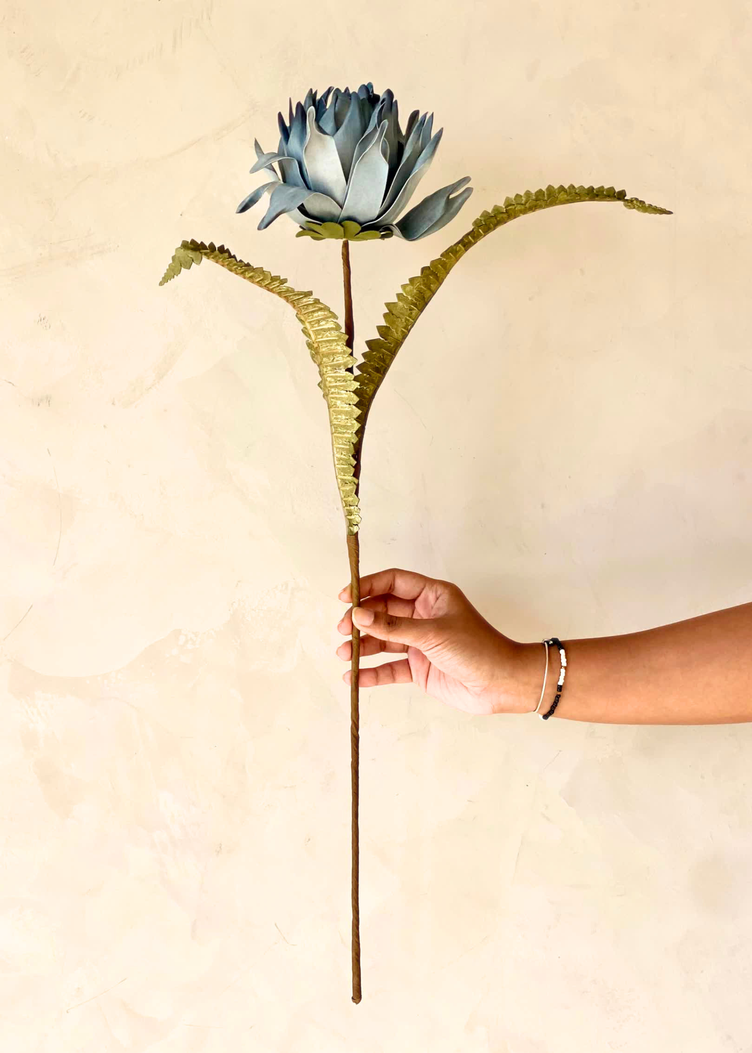 Artificial May Portea Flower Stem - Blue (One Stem)