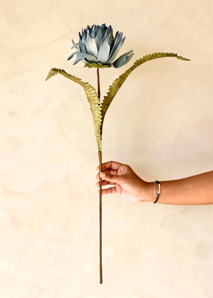 Artificial May Portea Flower Stem - Blue (One Stem)