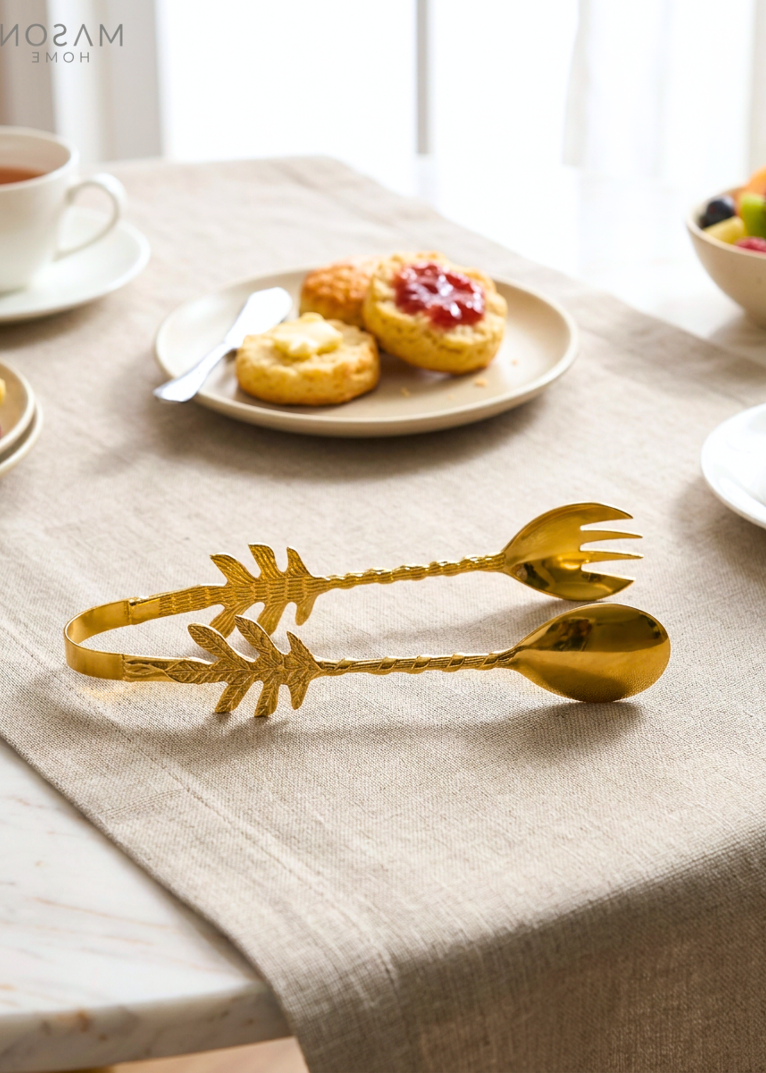 Royal Floral Bloom Tongs - Gold